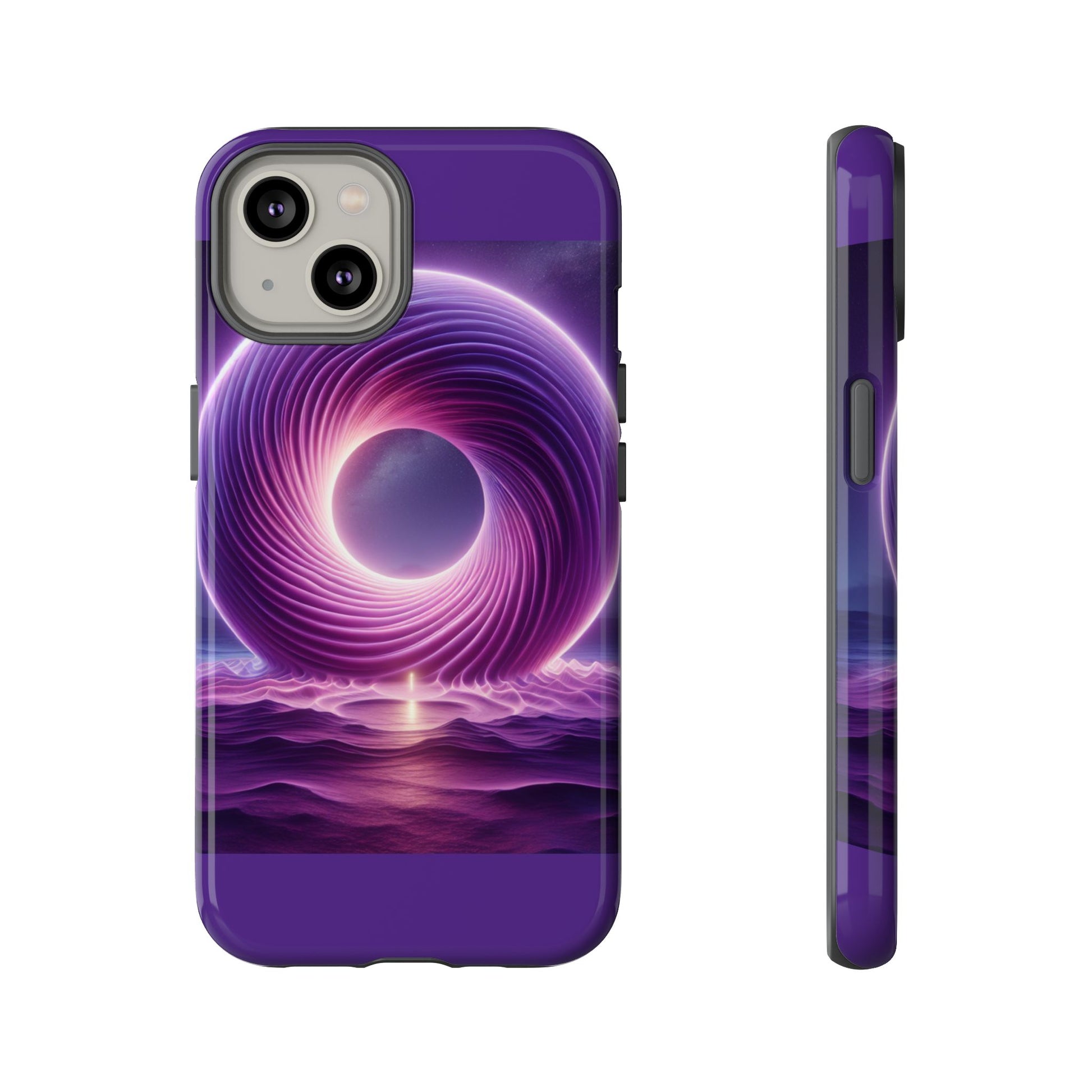 Colorful Phone Case with Swirling Design, Tough Phone Cover, Cosmic Phone Protector, Unique Gift for Tech Lovers, Stylish Smartphone Shell