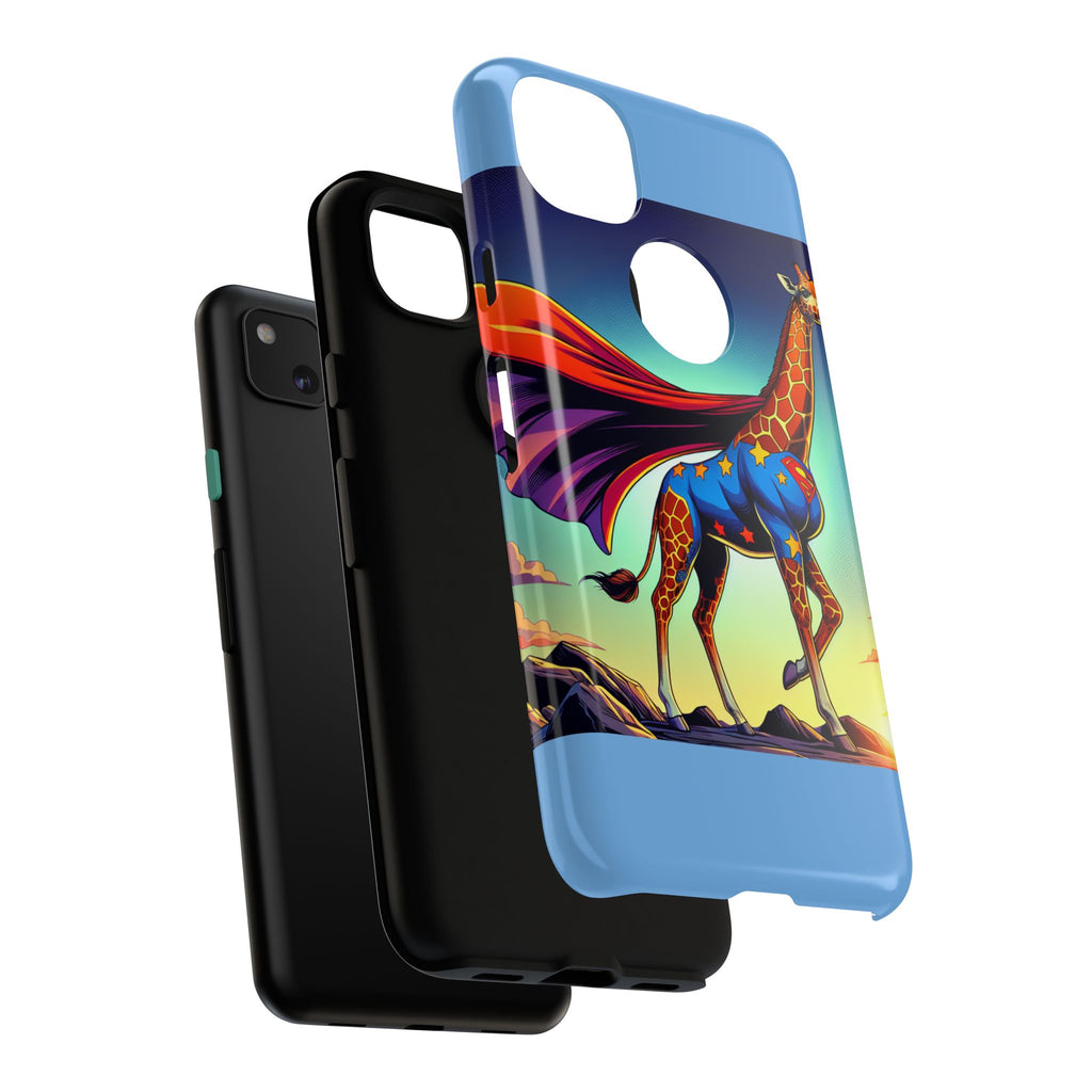 Superhero Giraffe Phone Case | Tough Cases, Unique Gifts, Animal Lover Accessories, Fun Tech Protectors, Cute Phone Covers, Birthday Gift