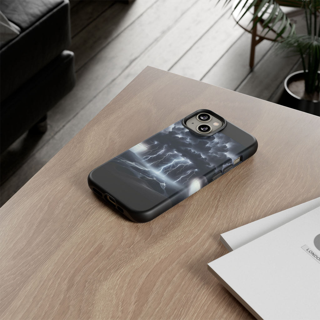 Tough Cases for the Bold: Stormy Thunder Phone Case, Lightning Protection, Durable Cover for Adventurers, Unique Gift for Nature [...]
