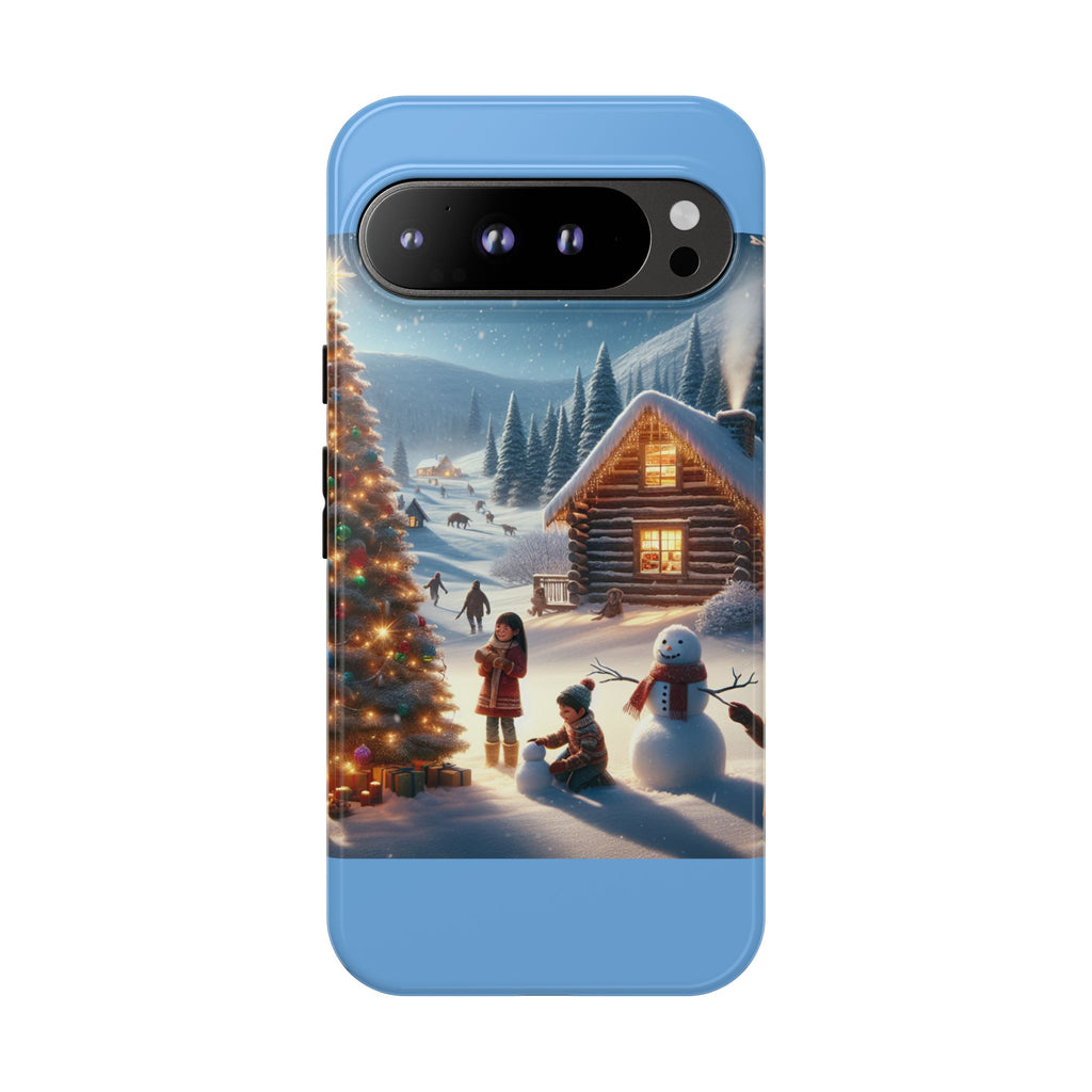 Winter Wonderland Phone Case, Holiday Gift for Him/Her, Cute Christmas Phone Cover, Unique Winter Scene Case, Festive Tech Accessories