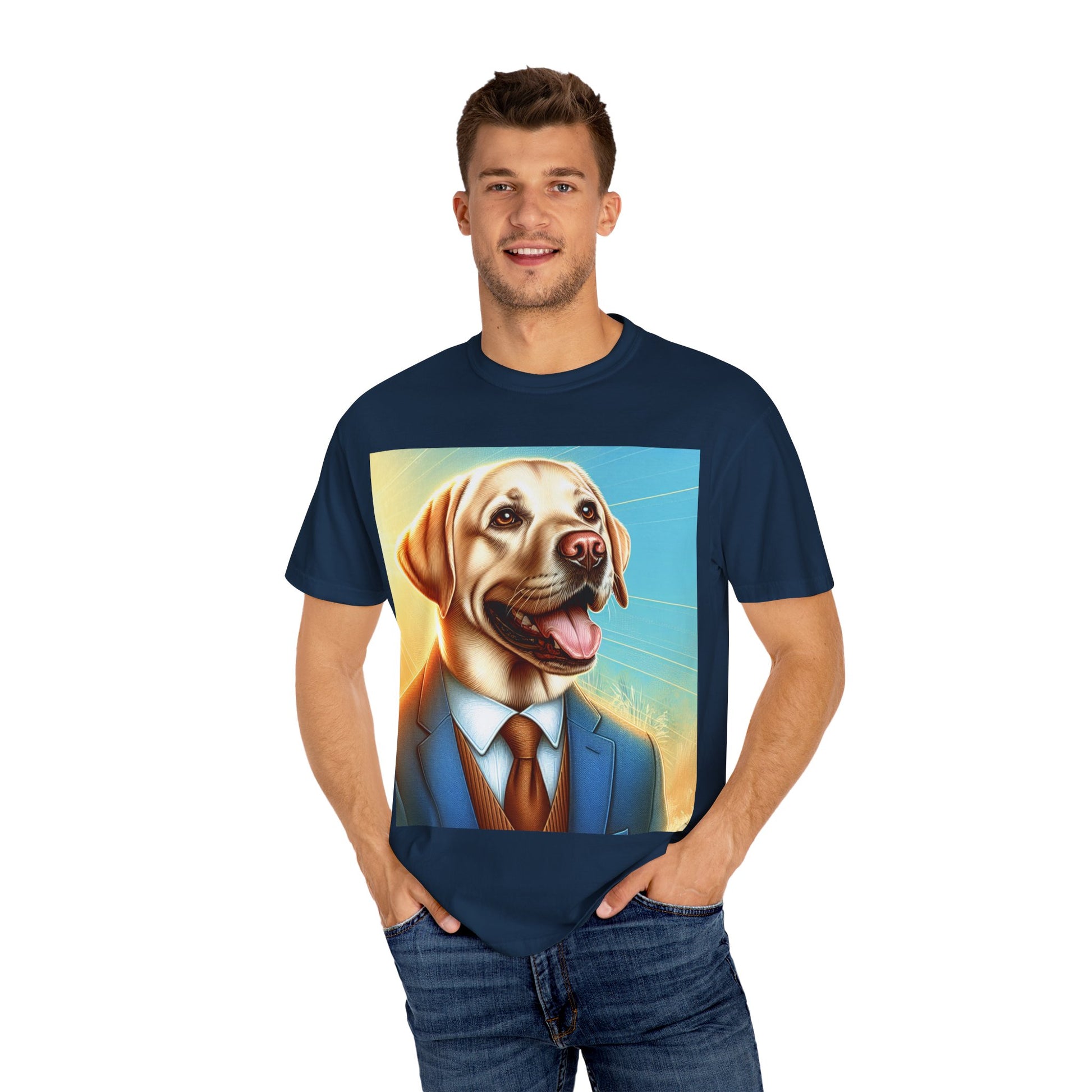 Whimsical Dog Chef Unisex T-Shirt | Funny Pet Lover Gift, Humor Tee, Animal Portrait, Casual Wear, Birthday Surprise