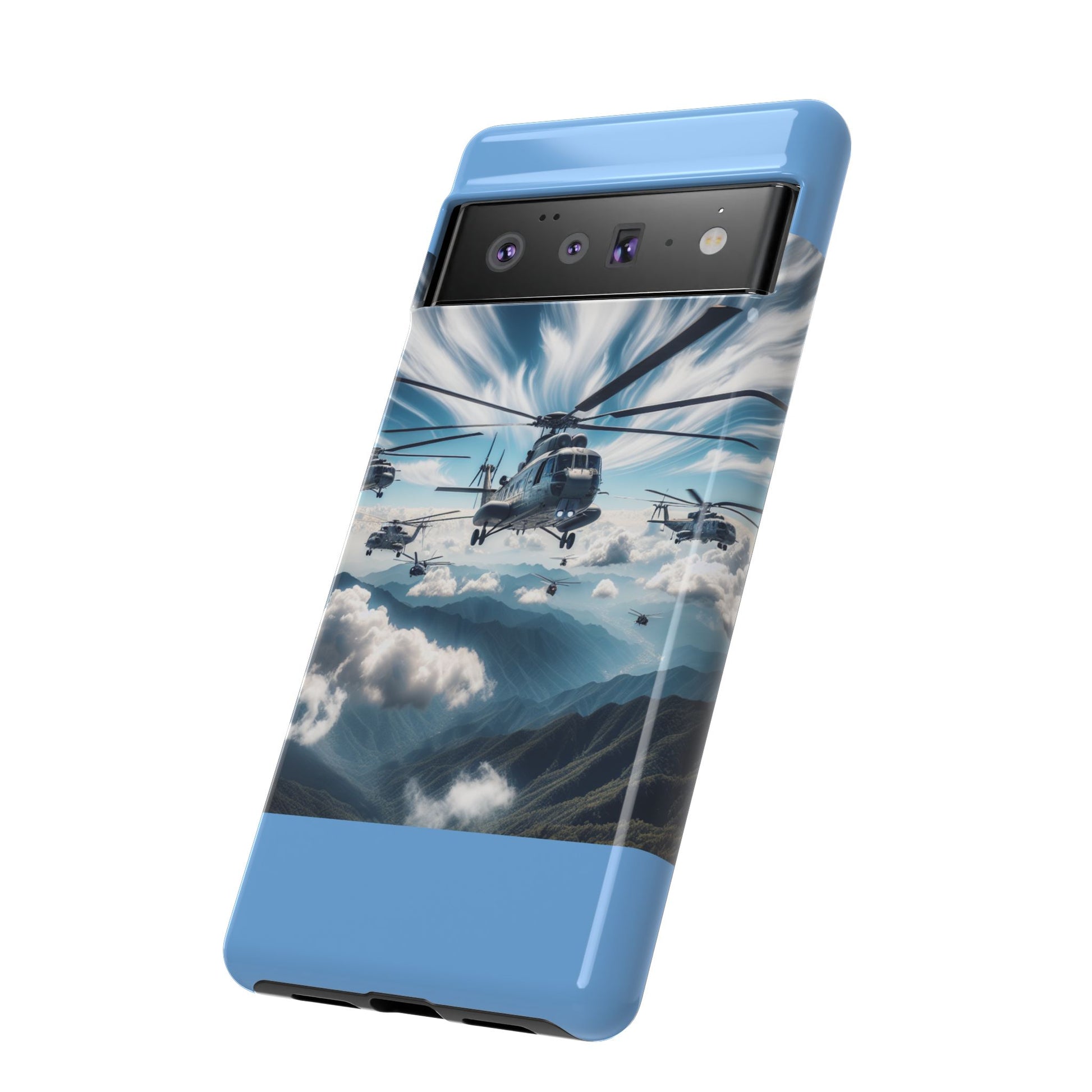 Tough Cases - Helicopter Design Phone Case, Military Style Cover, Unique Gift for Aviation Lovers, Durable Phone Protector, Hobbyist [...]