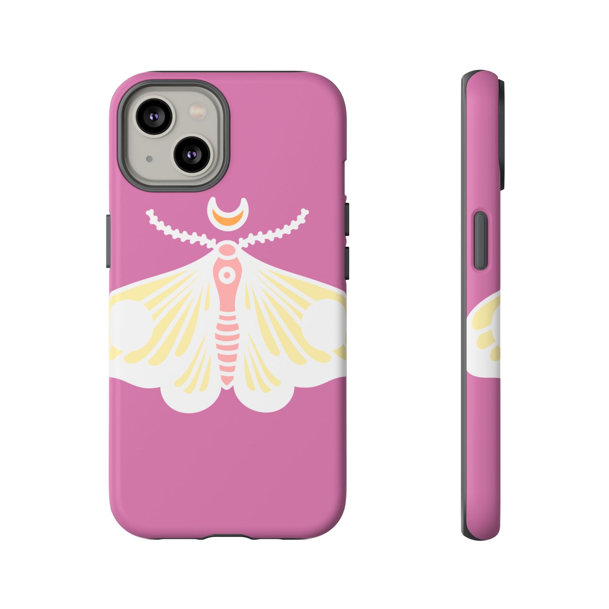 Colorful Moth Phone Case | Tough Cases for iPhone, Unique Gift, Nature Lovers, Boho Style, Trendy Accessories