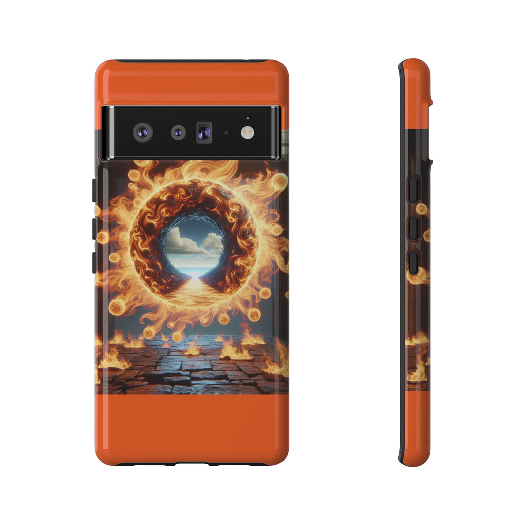 Vibrant Phone Case, Tough Cases for Gamers, Fire Element Phone Cover, Unique Protector, Game Lover Gifts