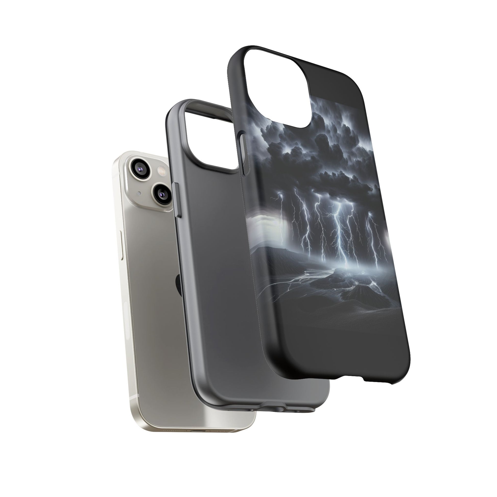 Tough Cases for the Bold: Stormy Thunder Phone Case, Lightning Protection, Durable Cover for Adventurers, Unique Gift for Nature [...]
