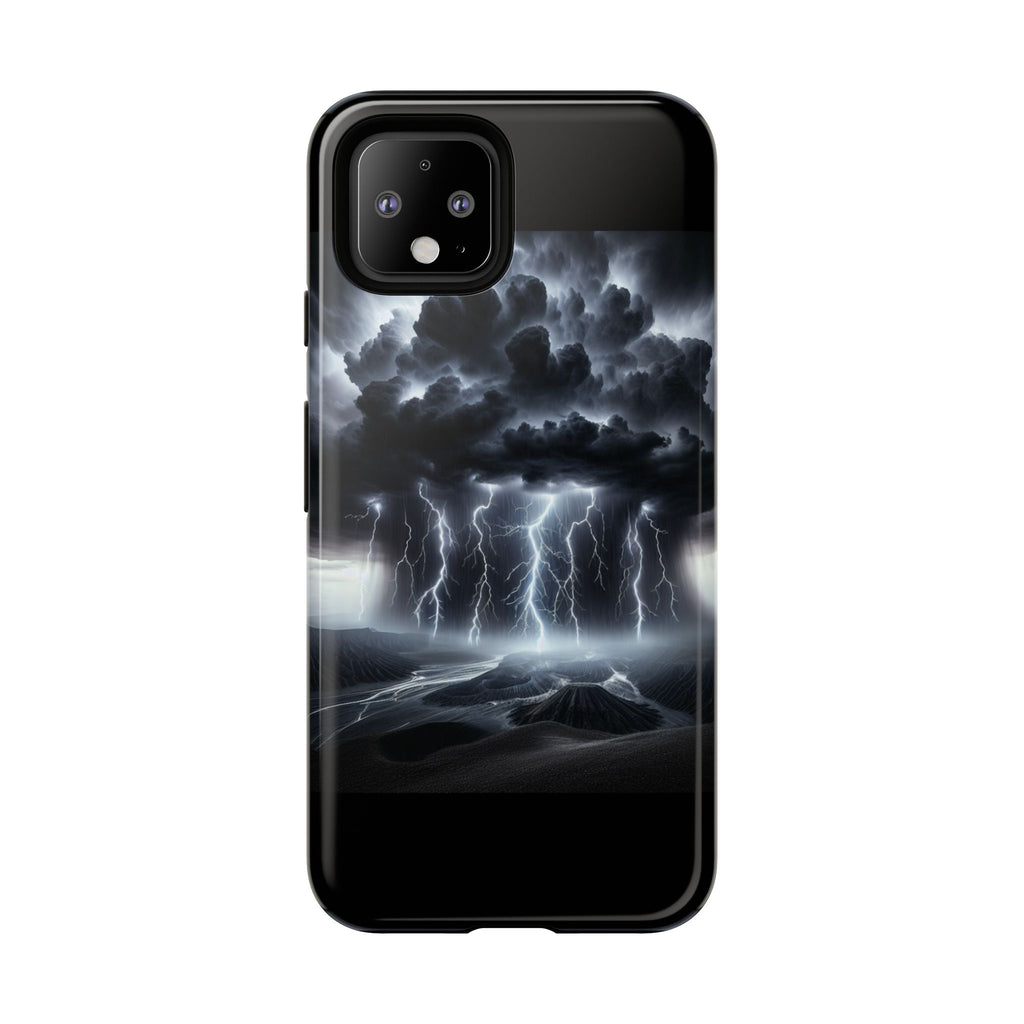 Tough Cases for the Bold: Stormy Thunder Phone Case, Lightning Protection, Durable Cover for Adventurers, Unique Gift for Nature [...]