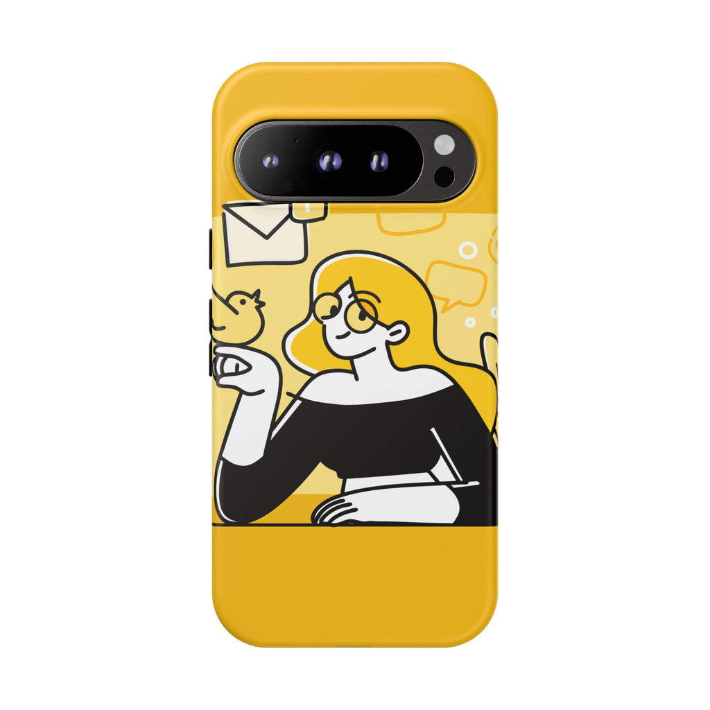 Chic Phone Case with Playful Design, Smartphone Cover, Unique Gift, Trendy Accessory, Eco-Friendly Case