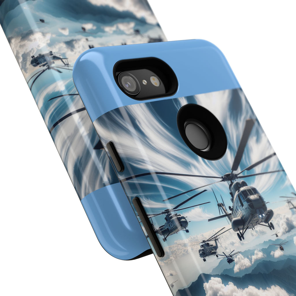 Tough Cases - Helicopter Design Phone Case, Military Style Cover, Unique Gift for Aviation Lovers, Durable Phone Protector, Hobbyist [...]