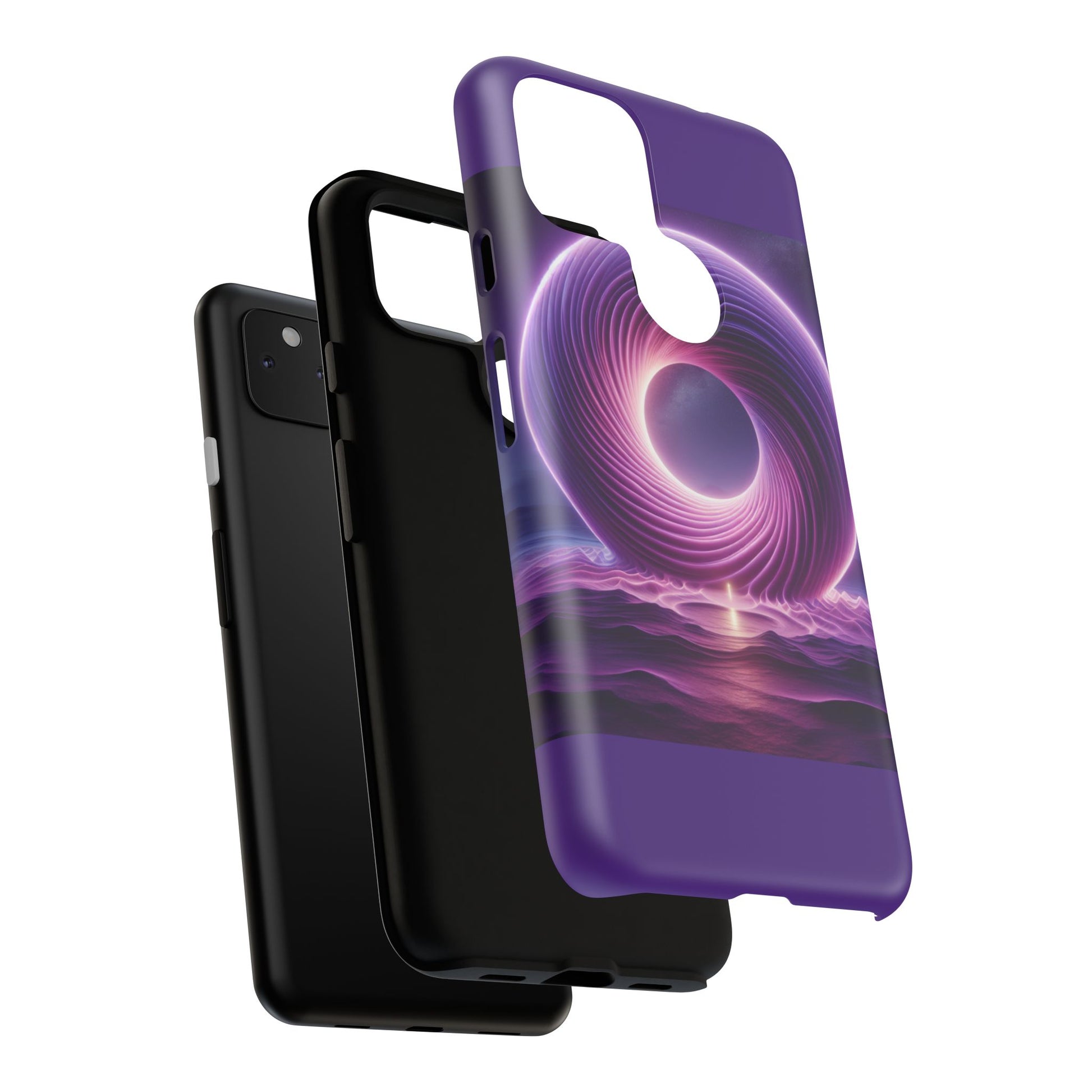 Colorful Phone Case with Swirling Design, Tough Phone Cover, Cosmic Phone Protector, Unique Gift for Tech Lovers, Stylish Smartphone Shell
