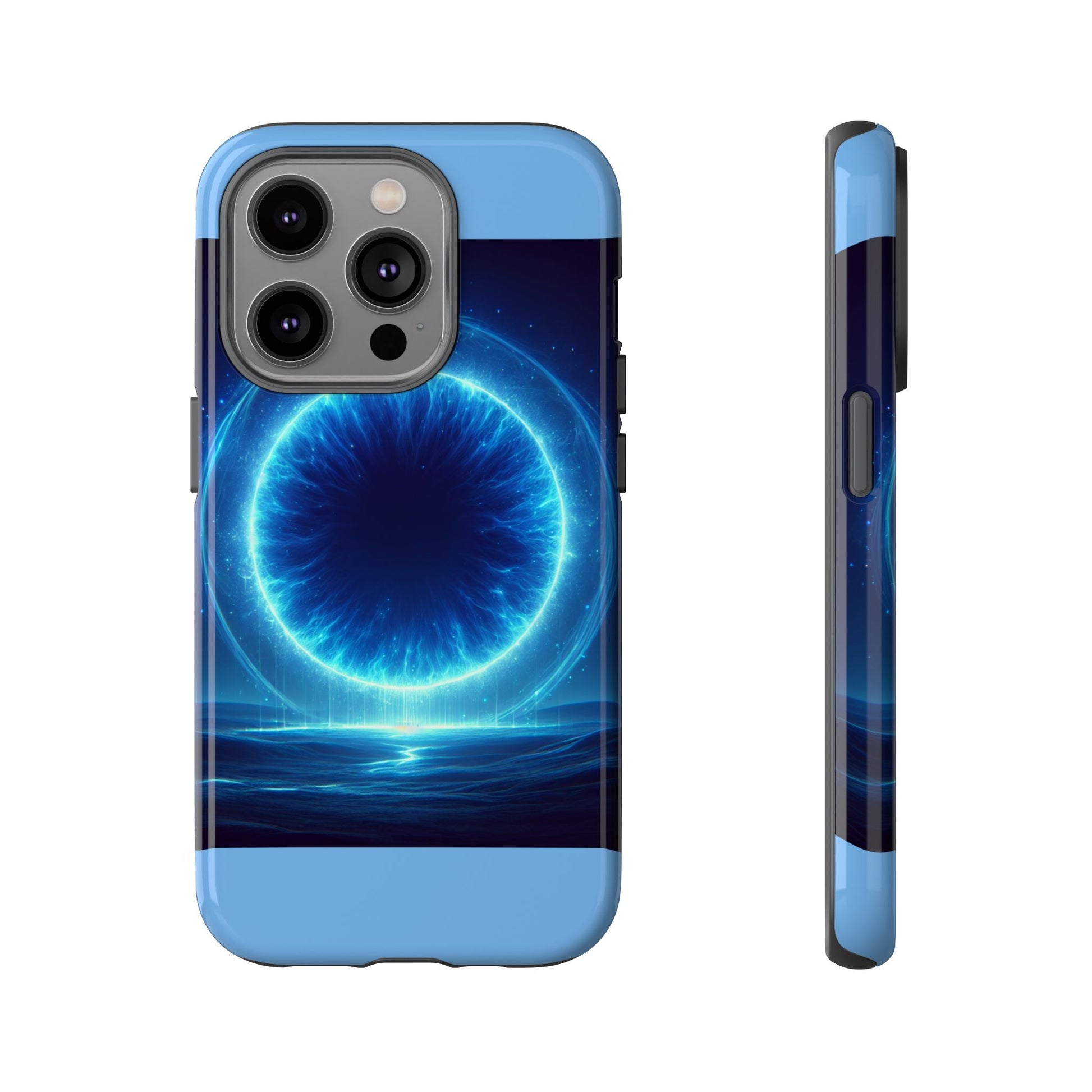 Blue Galaxy Phone Case, Tough Phone Cover, Cosmic Protection Case, Space Design, Gift for Space Lovers