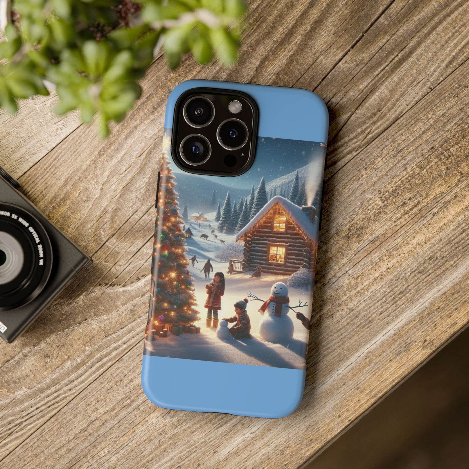 Winter Wonderland Phone Case, Holiday Gift for Him/Her, Cute Christmas Phone Cover, Unique Winter Scene Case, Festive Tech Accessories