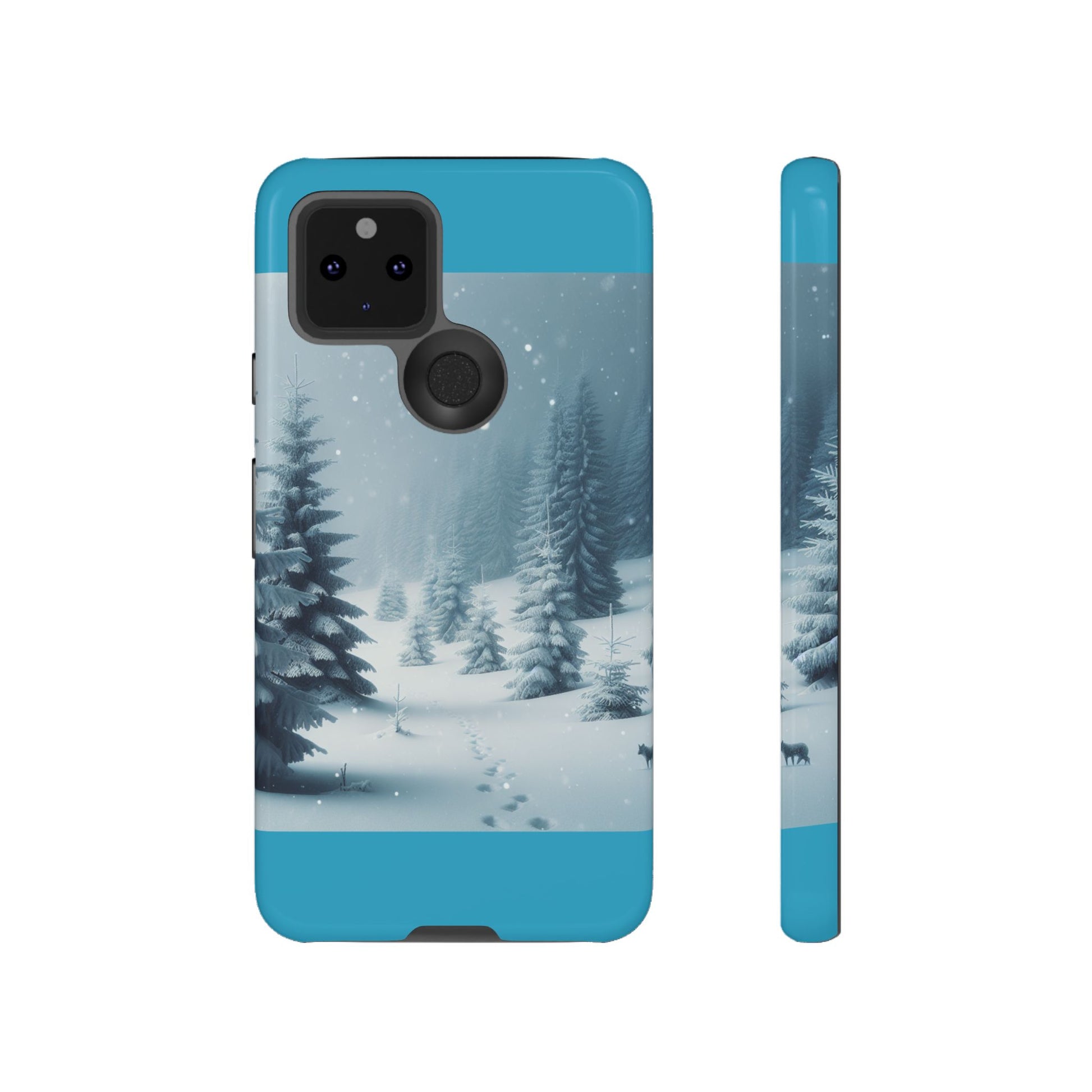 Winter Forest Phone Case, Tough Cases for iPhone, Snowy Landscape Design, Nature Lover Gift, Holiday Accessories