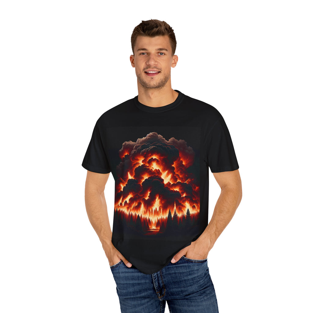 Vibrant Nature-Inspired T-Shirt, Artistic Tee, Casual Wear, Gift for Nature Lovers, Eco-Friendly Apparel