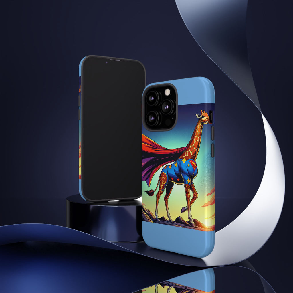 Superhero Giraffe Phone Case | Tough Cases, Unique Gifts, Animal Lover Accessories, Fun Tech Protectors, Cute Phone Covers, Birthday Gift