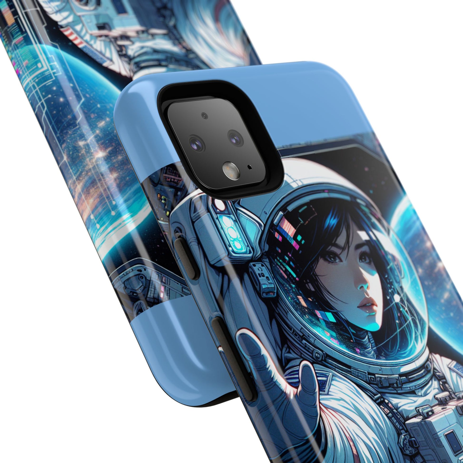 Astronaut Phone Case, Space-Themed Tough Case, Unique Gift for Science Lovers, Trendy Protection for Smartphones, Cool Tech Accessories