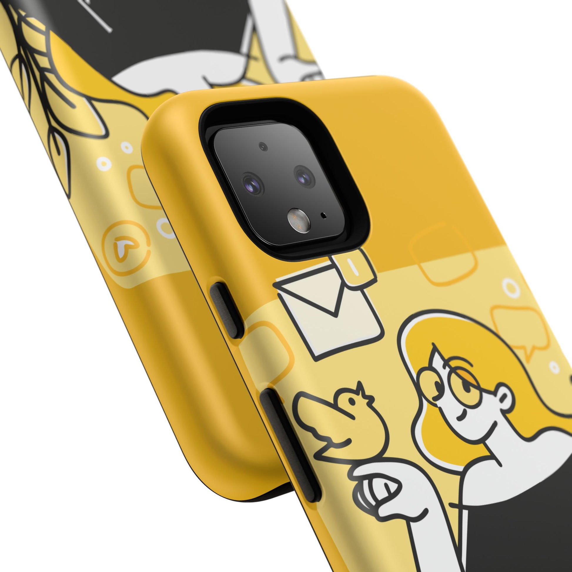 Chic Phone Case with Playful Design, Smartphone Cover, Unique Gift, Trendy Accessory, Eco-Friendly Case