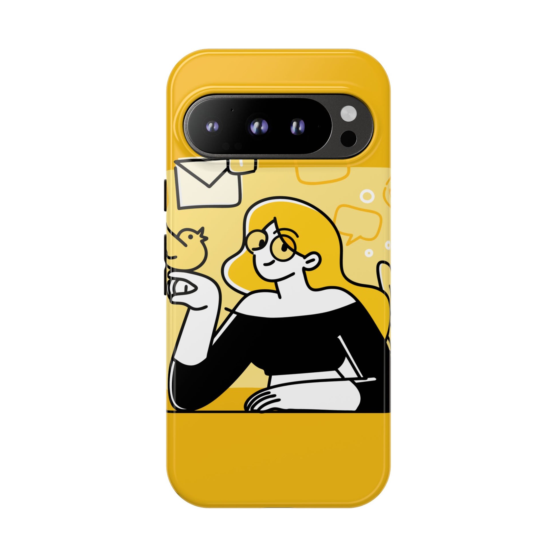 Chic Phone Case with Playful Design, Smartphone Cover, Unique Gift, Trendy Accessory, Eco-Friendly Case