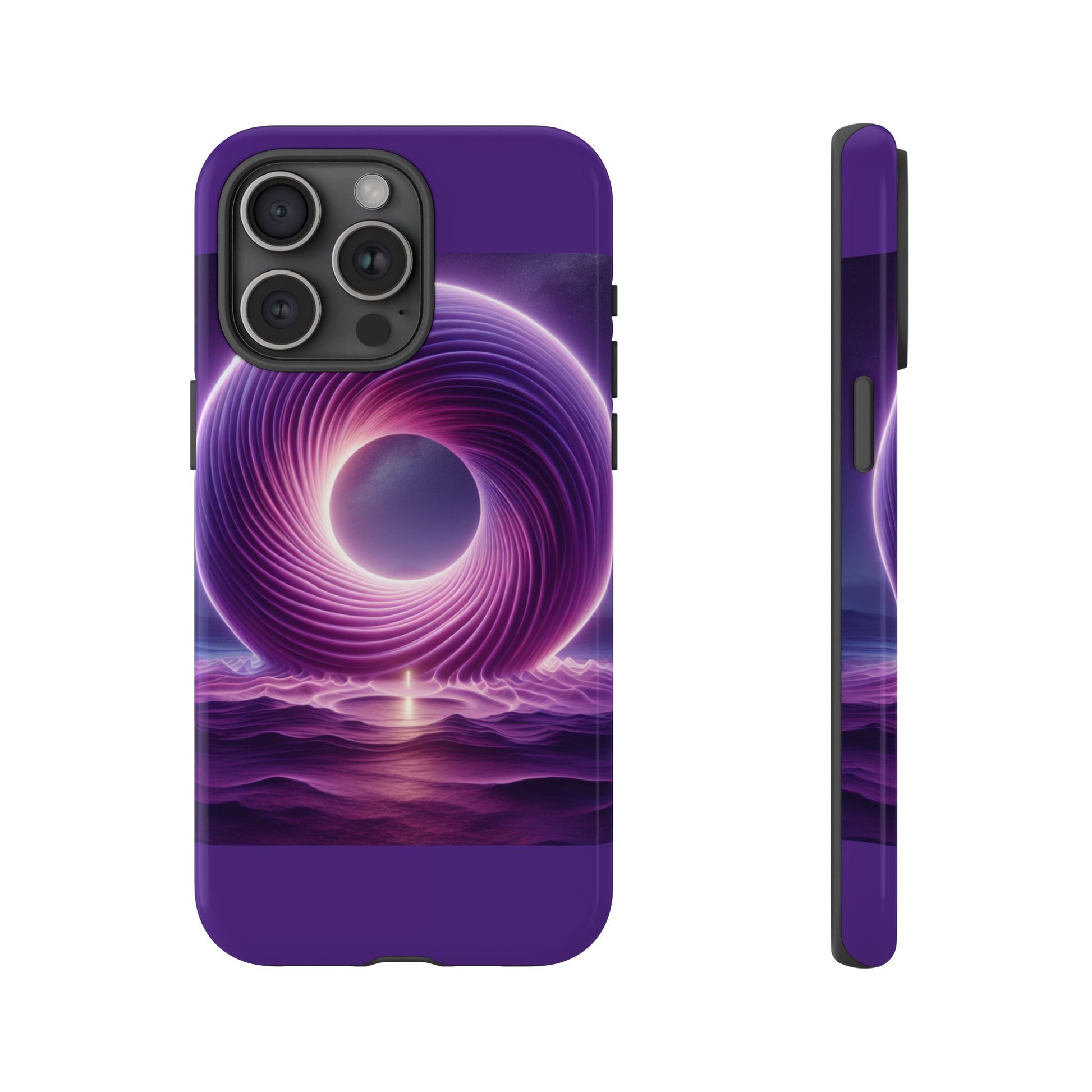 Colorful Phone Case with Swirling Design, Tough Phone Cover, Cosmic Phone Protector, Unique Gift for Tech Lovers, Stylish Smartphone Shell