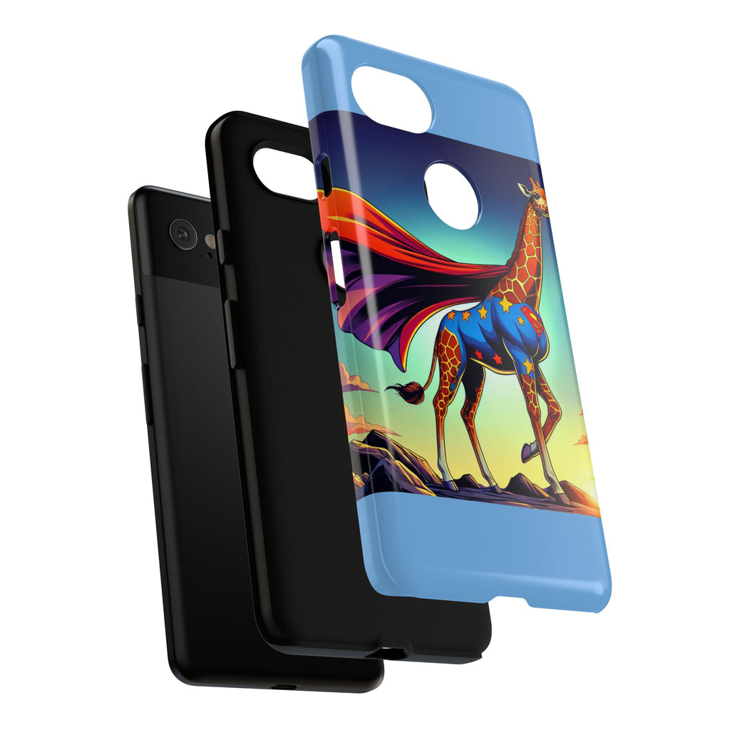 Superhero Giraffe Phone Case | Tough Cases, Unique Gifts, Animal Lover Accessories, Fun Tech Protectors, Cute Phone Covers, Birthday Gift