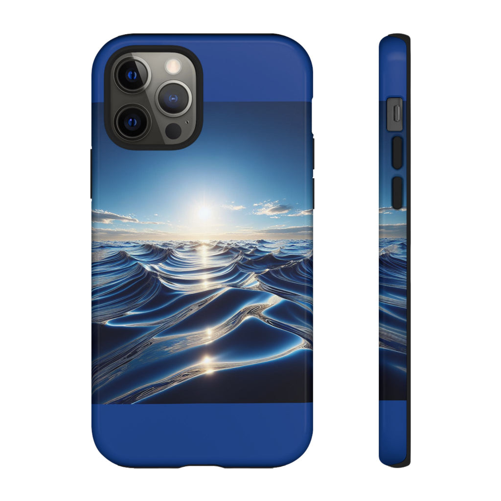 Ocean Wave Phone Case, Tough Phone Cover, Stylish Cell Case, Gift for Beach Lovers, Customizable Phone Accessory