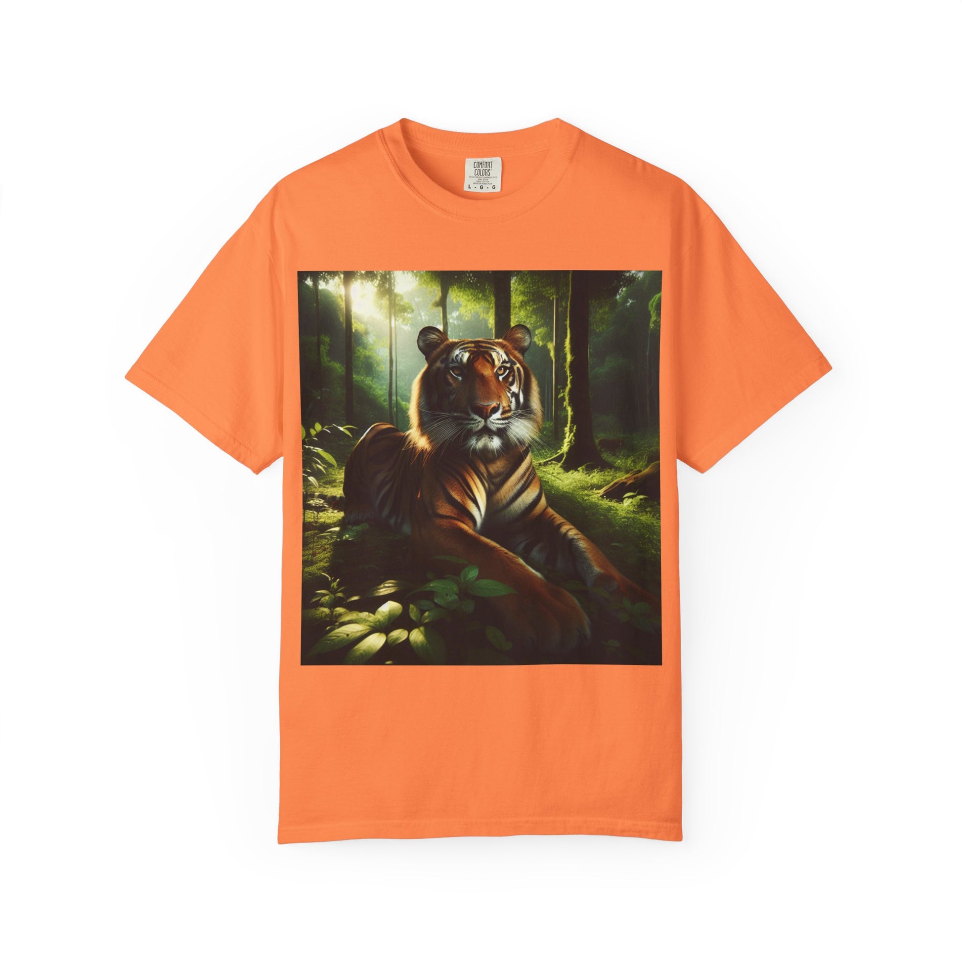 Fierce Tiger Unisex Garment-Dyed T-shirt | Nature Lover Gift, Wild Animal Tee, Eco-Friendly Fashion, Casual Outfit, Unique Print