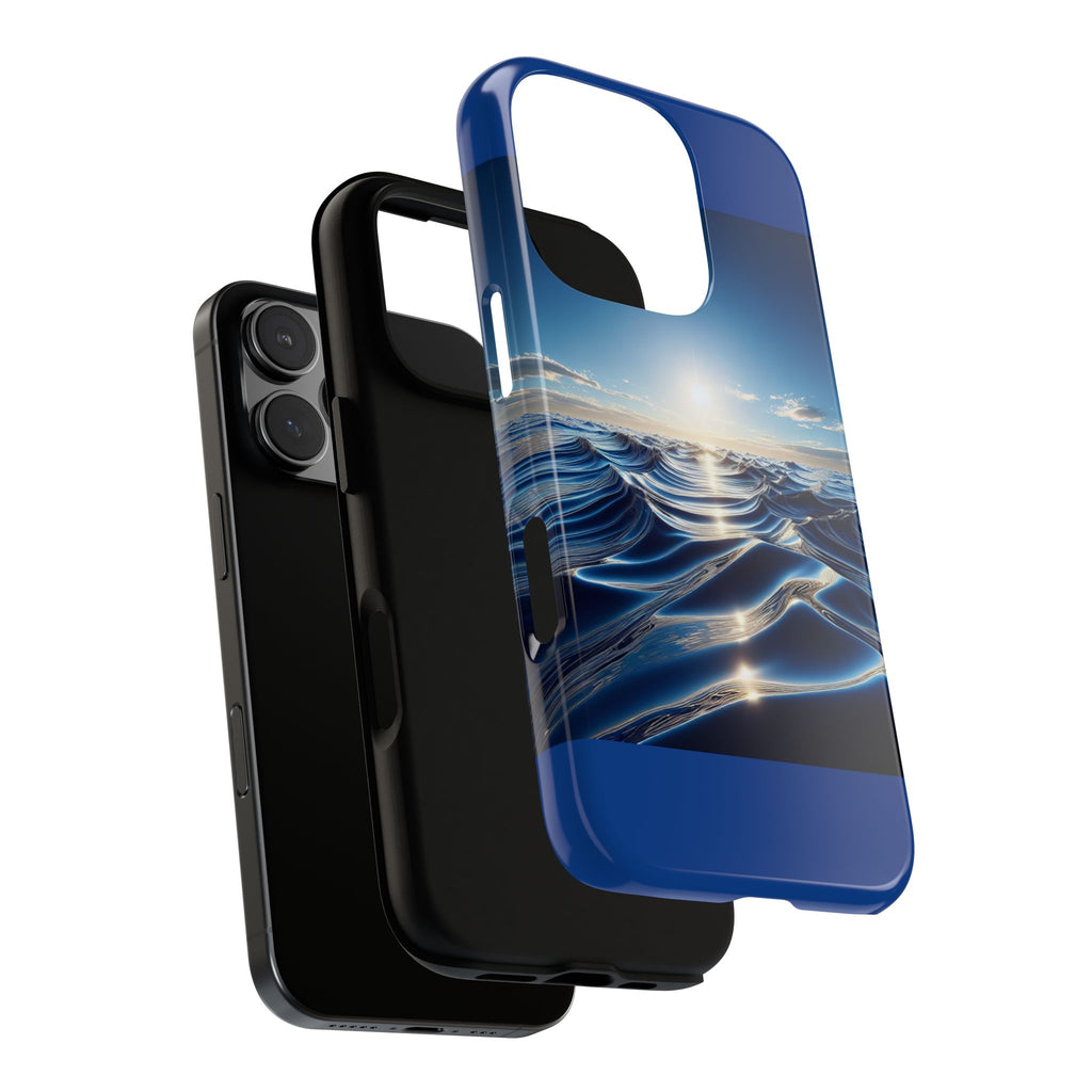 Ocean Wave Phone Case, Tough Phone Cover, Stylish Cell Case, Gift for Beach Lovers, Customizable Phone Accessory