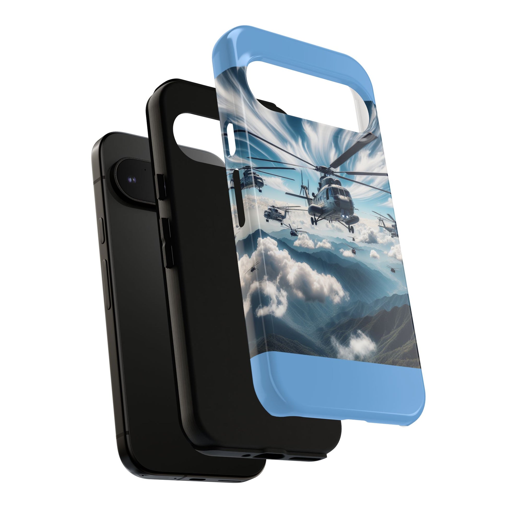 Tough Cases - Helicopter Design Phone Case, Military Style Cover, Unique Gift for Aviation Lovers, Durable Phone Protector, Hobbyist [...]