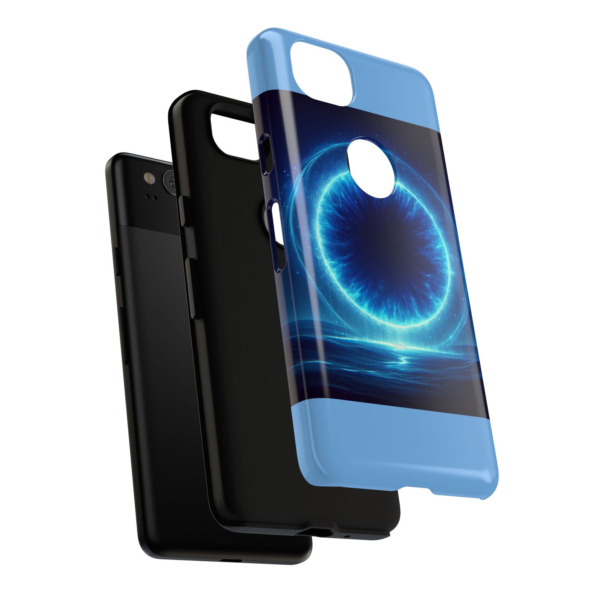 Blue Galaxy Phone Case, Tough Phone Cover, Cosmic Protection Case, Space Design, Gift for Space Lovers