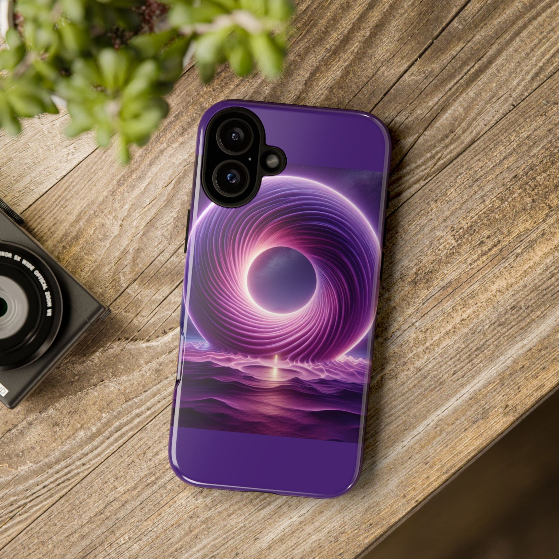 Colorful Phone Case with Swirling Design, Tough Phone Cover, Cosmic Phone Protector, Unique Gift for Tech Lovers, Stylish Smartphone Shell