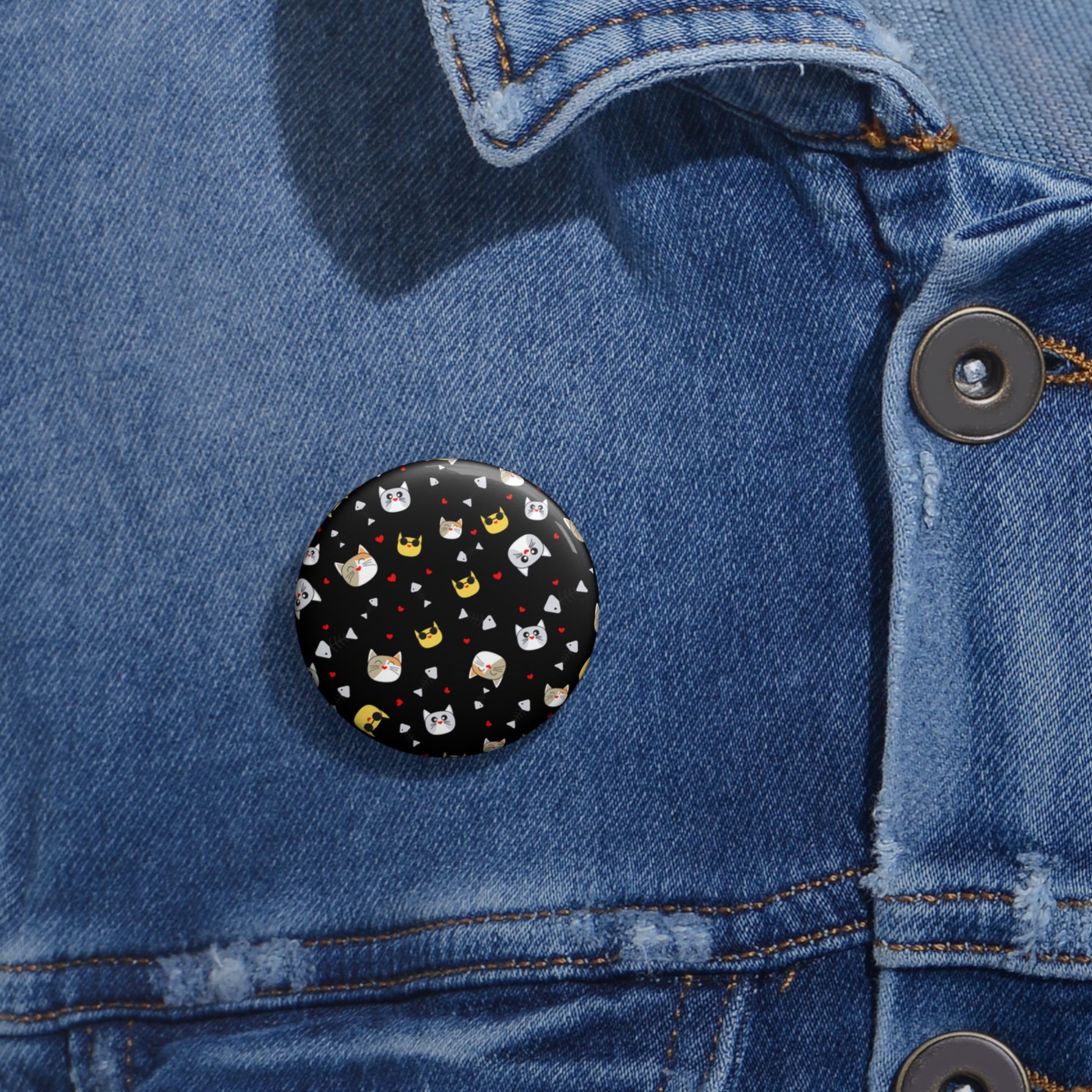 Custom Cat-Themed Pin Buttons, Cute Button Badges, Cat Lover Gifts, Fun Fashion Accessories, Party Favors, Unique Decor
