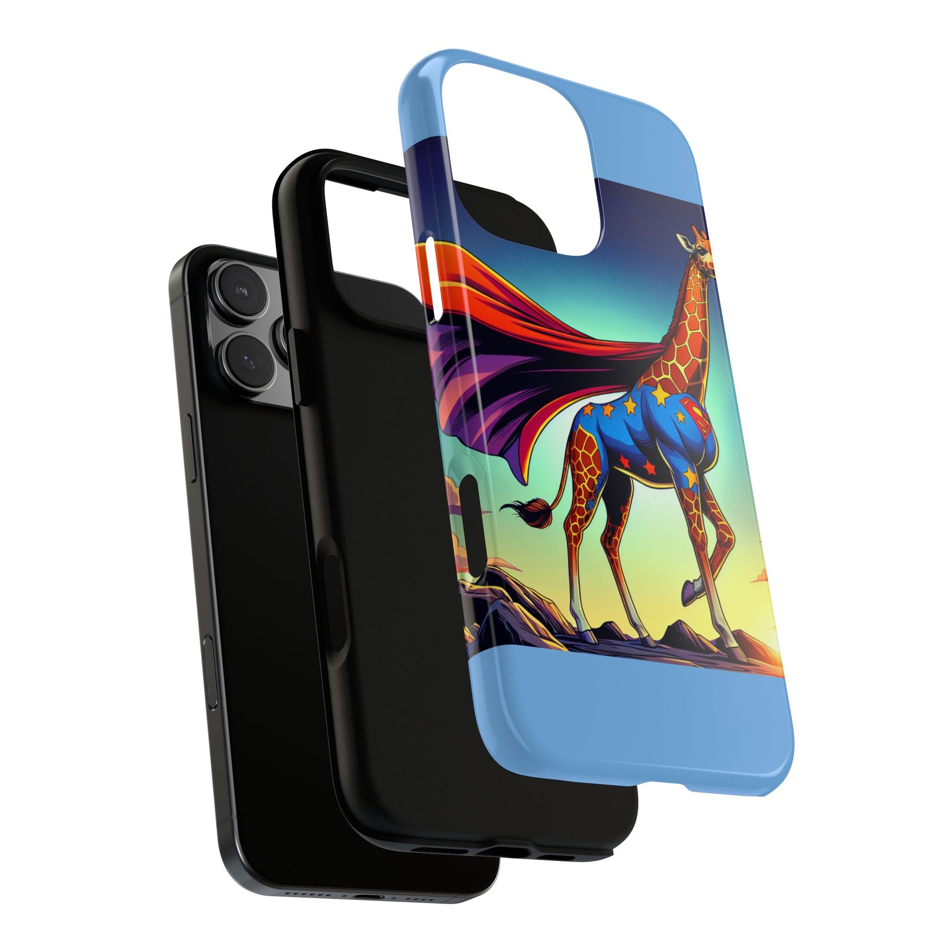 Superhero Giraffe Phone Case | Tough Cases, Unique Gifts, Animal Lover Accessories, Fun Tech Protectors, Cute Phone Covers, Birthday Gift