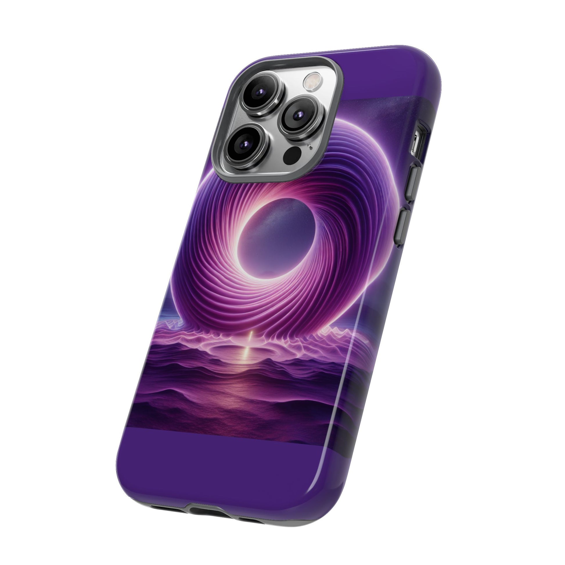Colorful Phone Case with Swirling Design, Tough Phone Cover, Cosmic Phone Protector, Unique Gift for Tech Lovers, Stylish Smartphone Shell