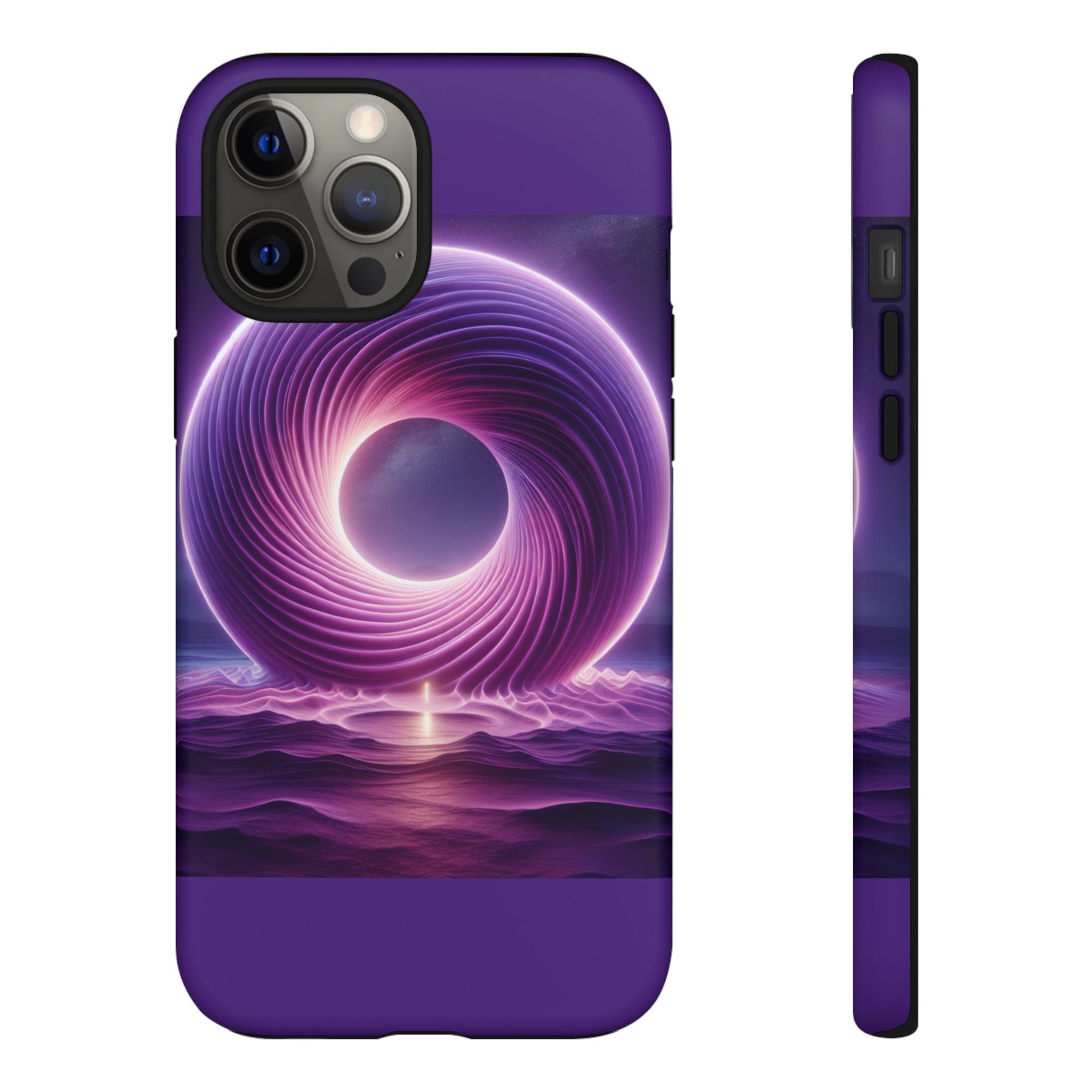 Colorful Phone Case with Swirling Design, Tough Phone Cover, Cosmic Phone Protector, Unique Gift for Tech Lovers, Stylish Smartphone Shell