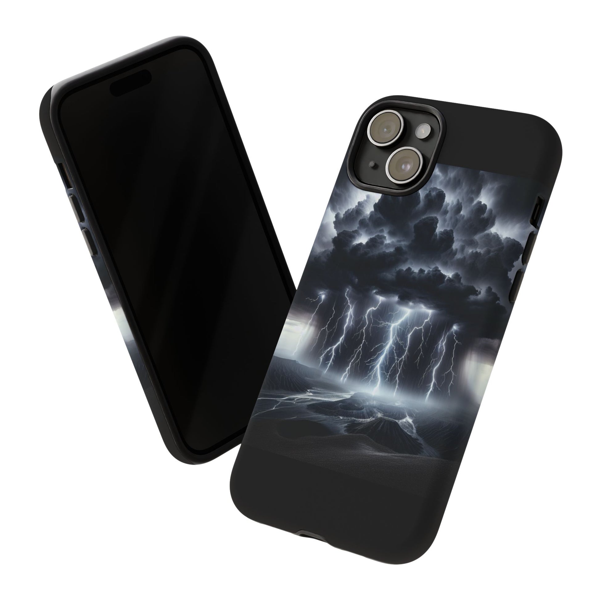 Tough Cases for the Bold: Stormy Thunder Phone Case, Lightning Protection, Durable Cover for Adventurers, Unique Gift for Nature [...]