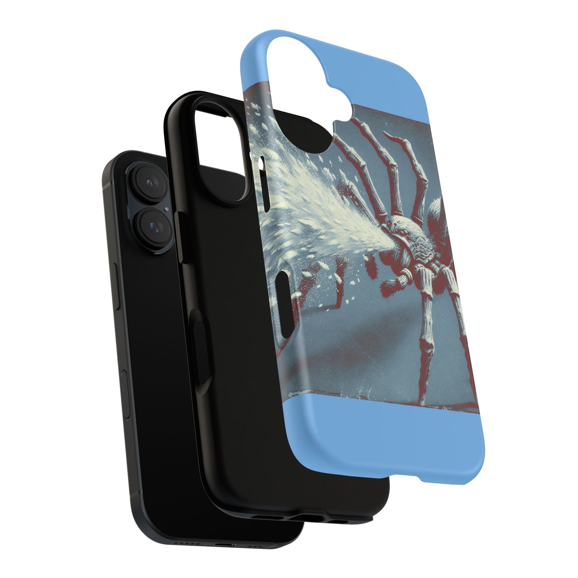 Spider Spray Phone Case, Tough Phone Cover, Unique Gift for Insect Lovers, Halloween Decor, Eco-Friendly Case