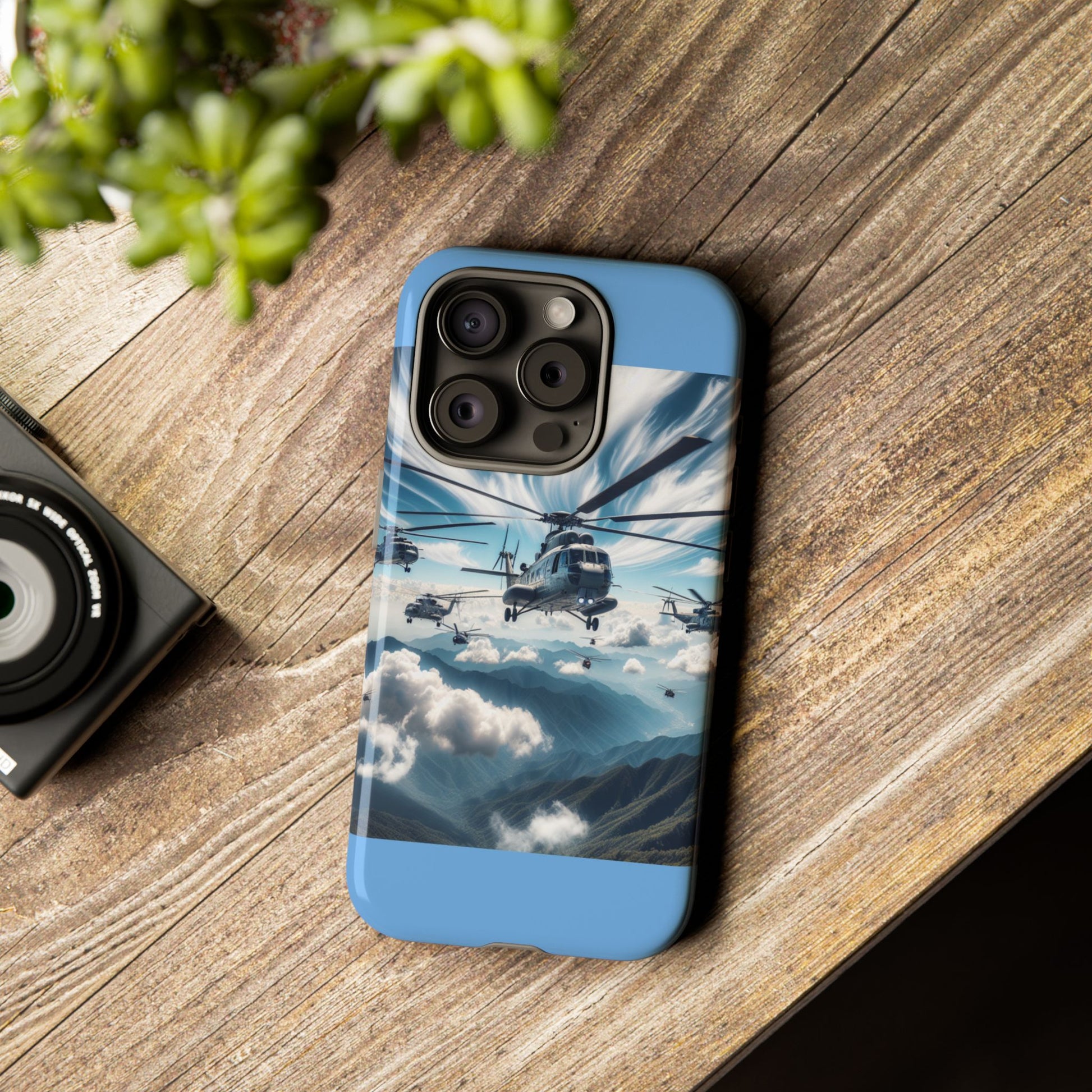 Tough Cases - Helicopter Design Phone Case, Military Style Cover, Unique Gift for Aviation Lovers, Durable Phone Protector, Hobbyist [...]