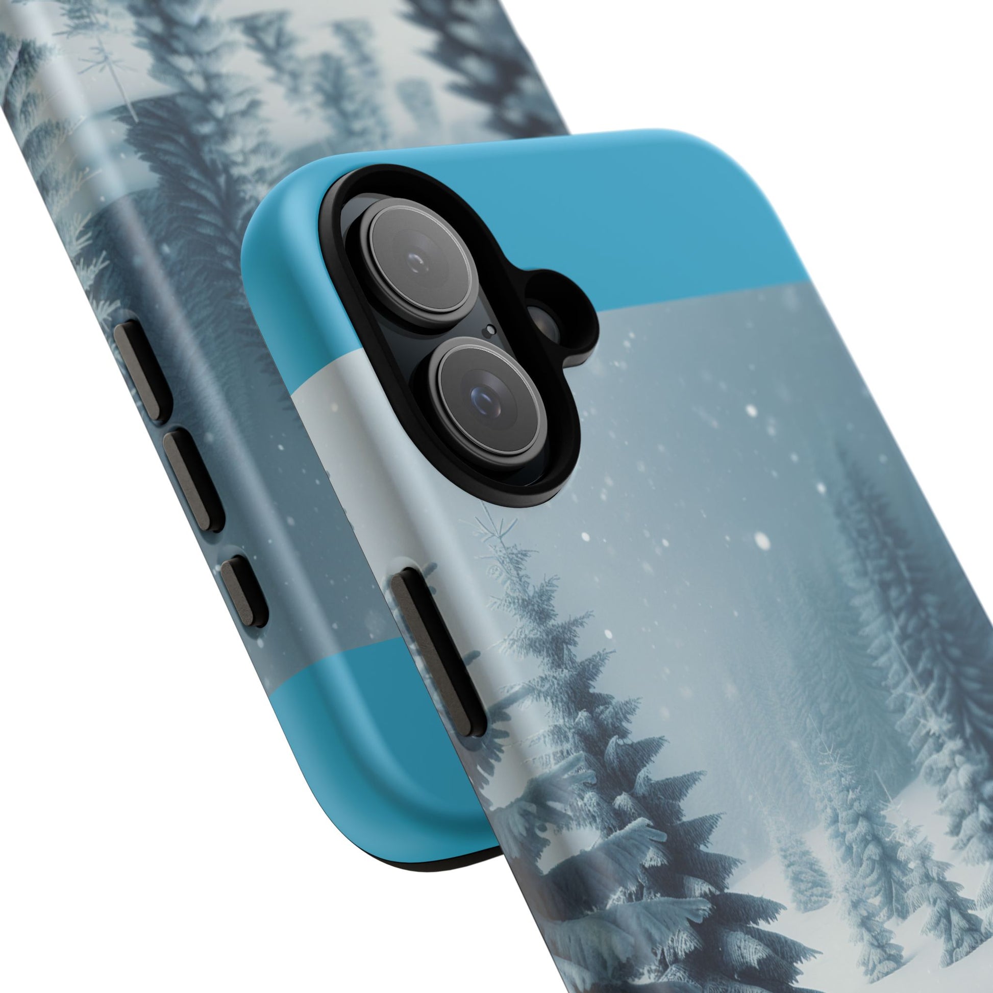 Winter Forest Phone Case, Tough Cases for iPhone, Snowy Landscape Design, Nature Lover Gift, Holiday Accessories