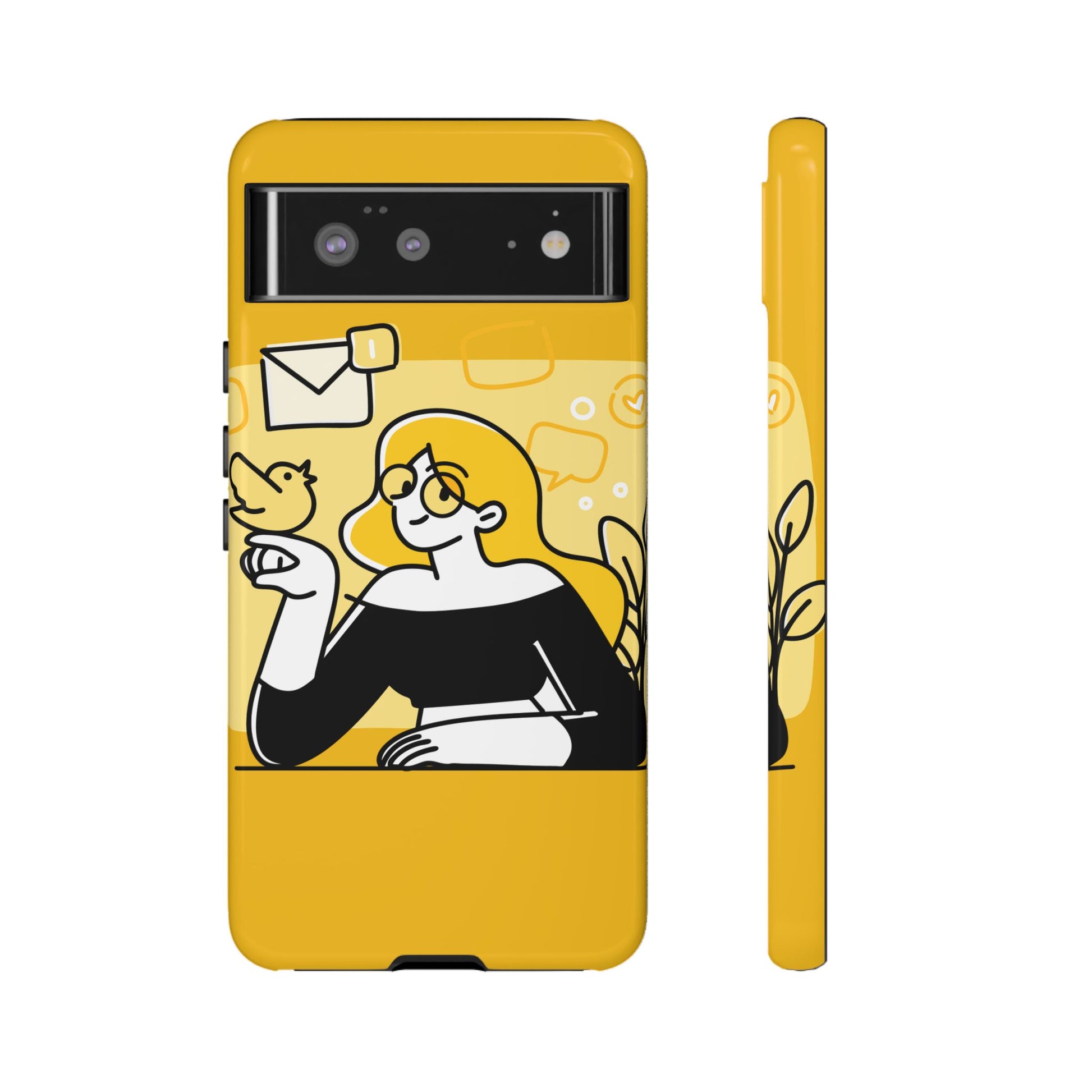 Chic Phone Case with Playful Design, Smartphone Cover, Unique Gift, Trendy Accessory, Eco-Friendly Case