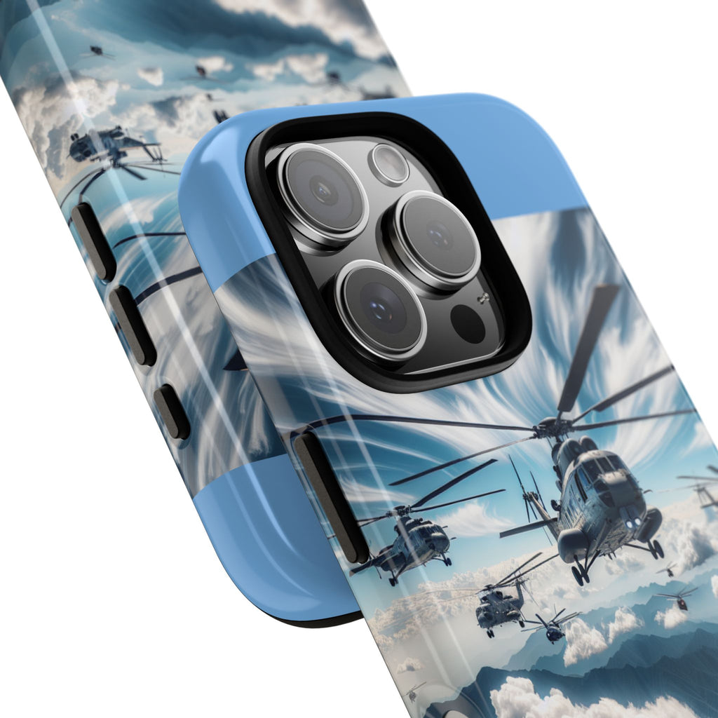 Tough Cases - Helicopter Design Phone Case, Military Style Cover, Unique Gift for Aviation Lovers, Durable Phone Protector, Hobbyist [...]