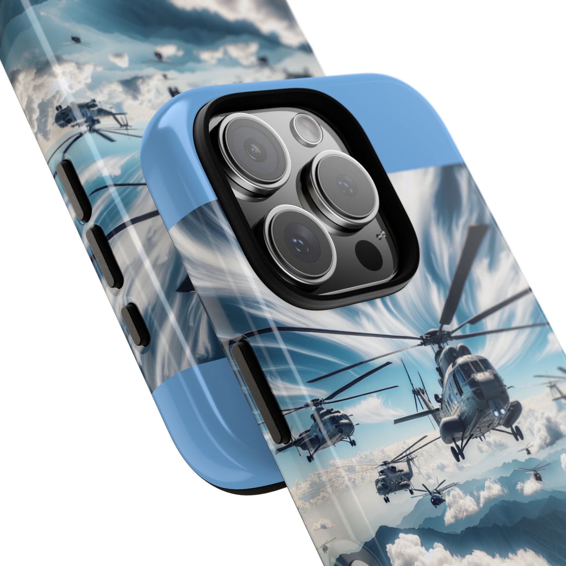 Tough Cases - Helicopter Design Phone Case, Military Style Cover, Unique Gift for Aviation Lovers, Durable Phone Protector, Hobbyist [...]