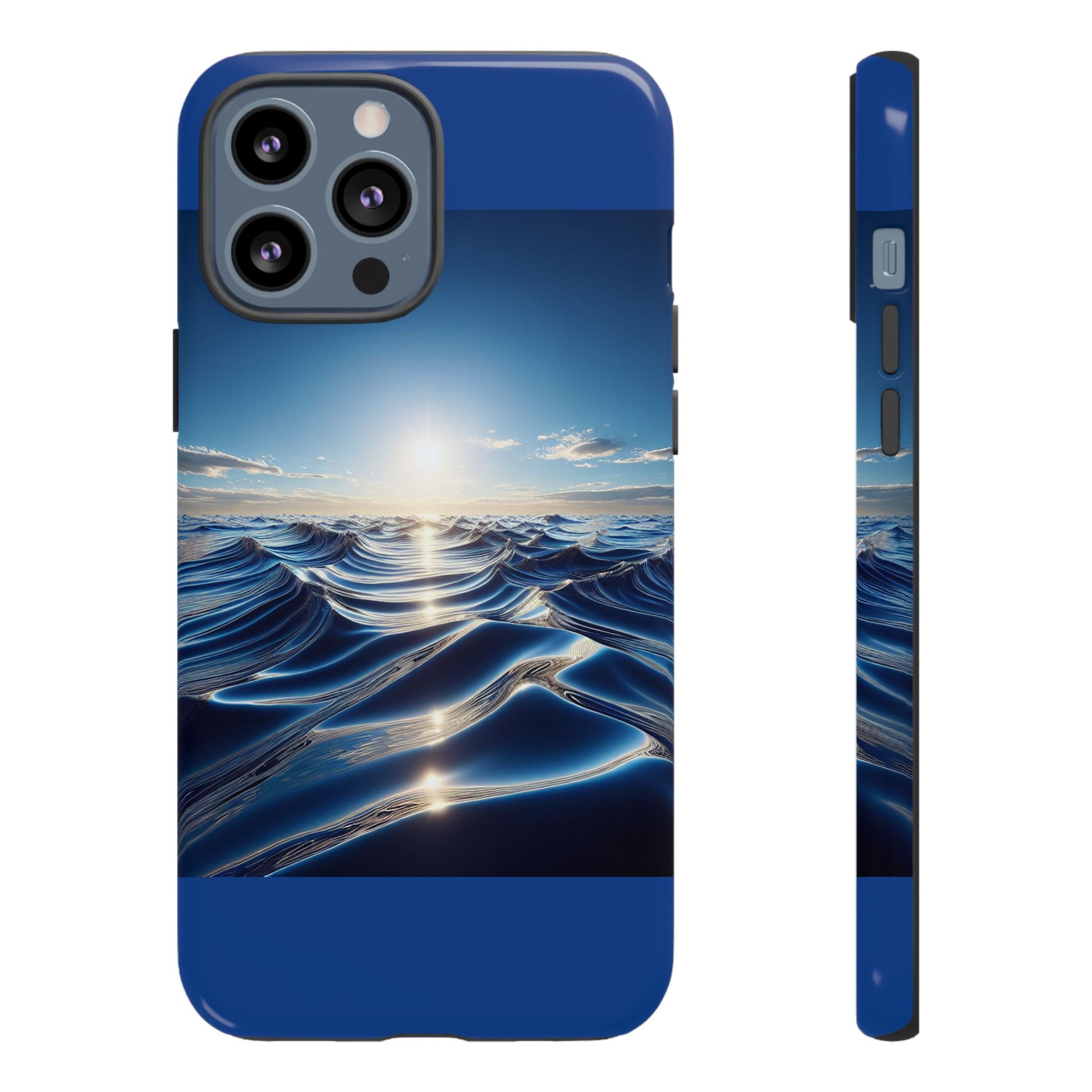 Ocean Wave Phone Case, Tough Phone Cover, Stylish Cell Case, Gift for Beach Lovers, Customizable Phone Accessory