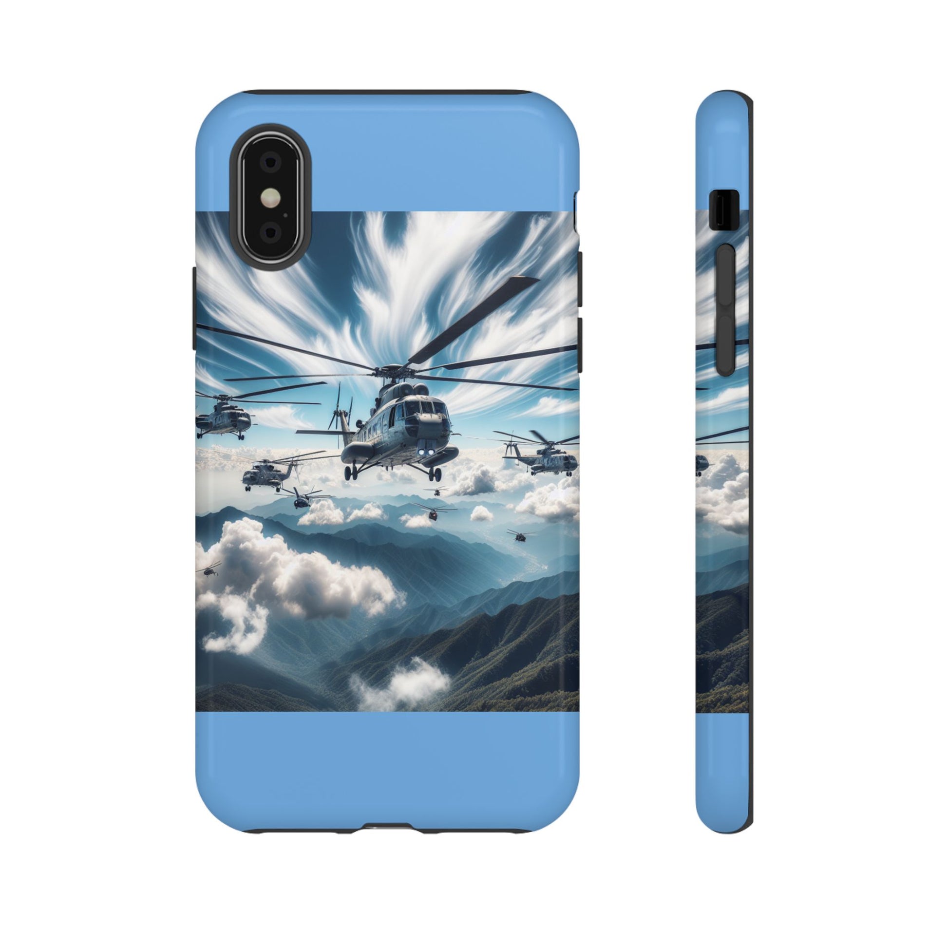 Tough Cases - Helicopter Design Phone Case, Military Style Cover, Unique Gift for Aviation Lovers, Durable Phone Protector, Hobbyist [...]
