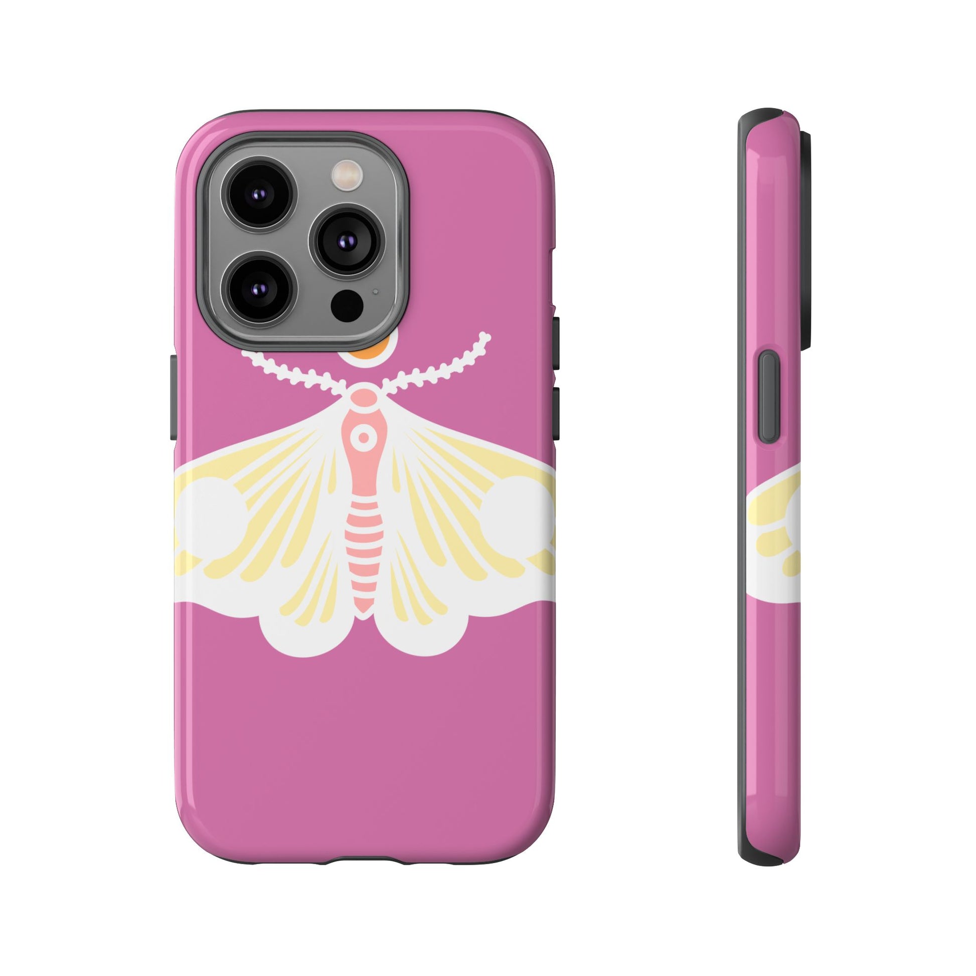 Colorful Moth Phone Case | Tough Cases for iPhone, Unique Gift, Nature Lovers, Boho Style, Trendy Accessories