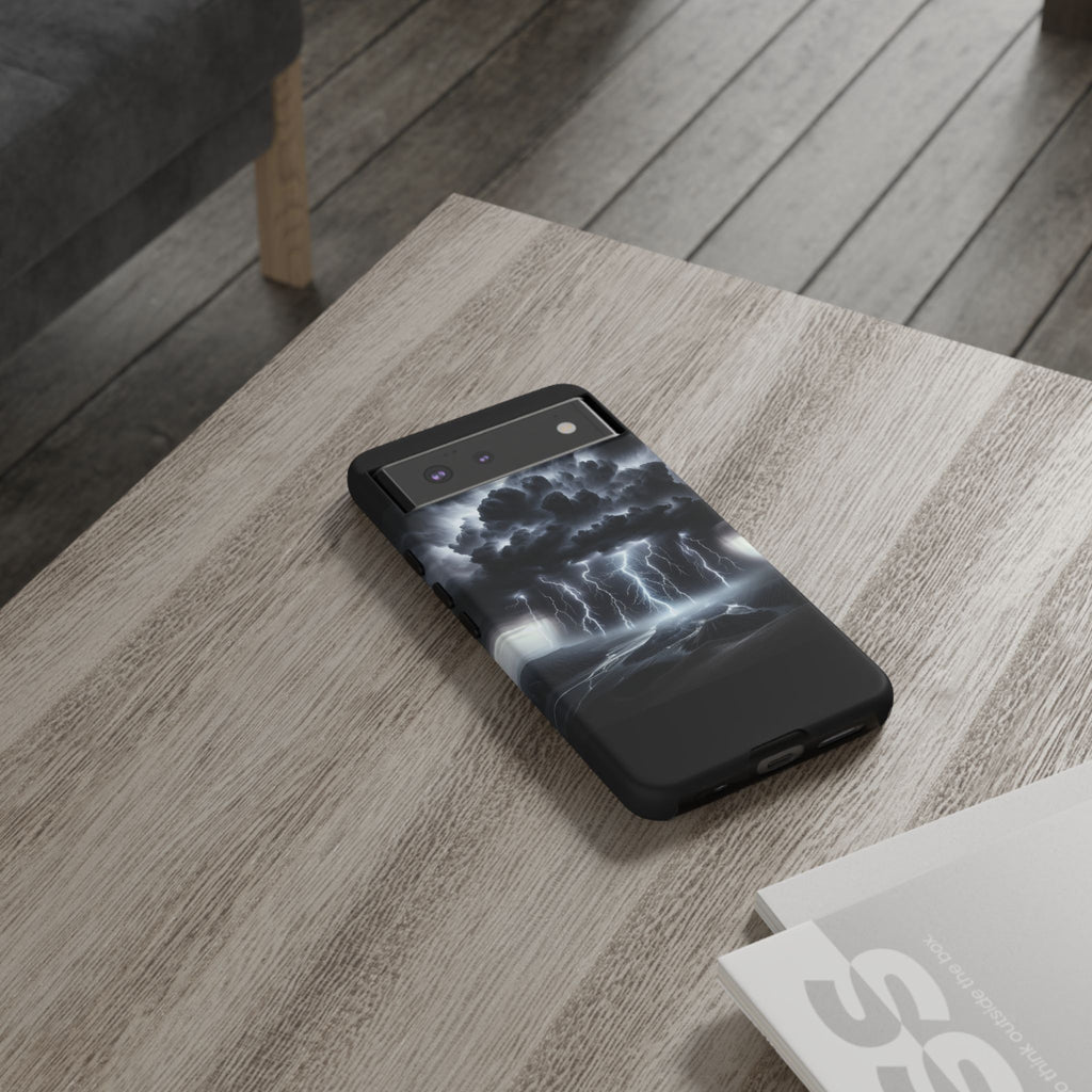 Tough Cases for the Bold: Stormy Thunder Phone Case, Lightning Protection, Durable Cover for Adventurers, Unique Gift for Nature [...]