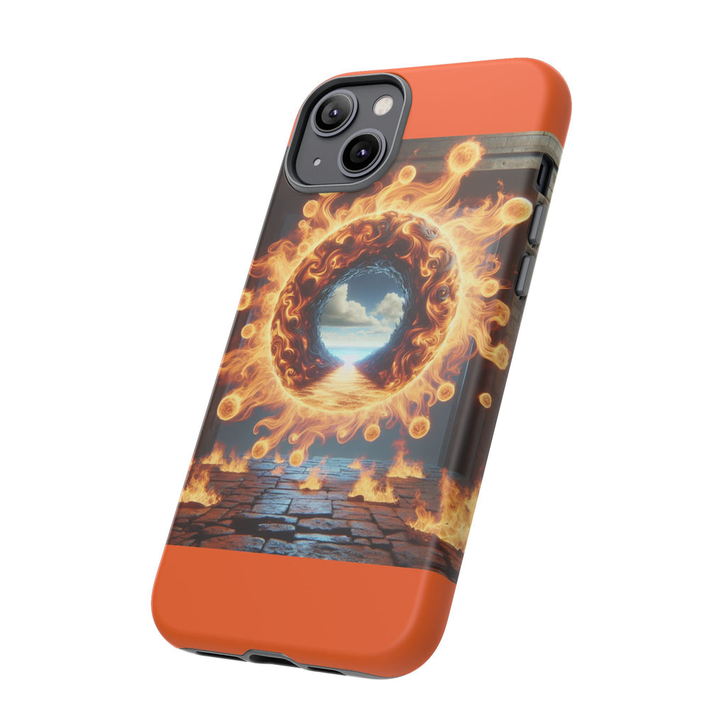 Vibrant Phone Case, Tough Cases for Gamers, Fire Element Phone Cover, Unique Protector, Game Lover Gifts