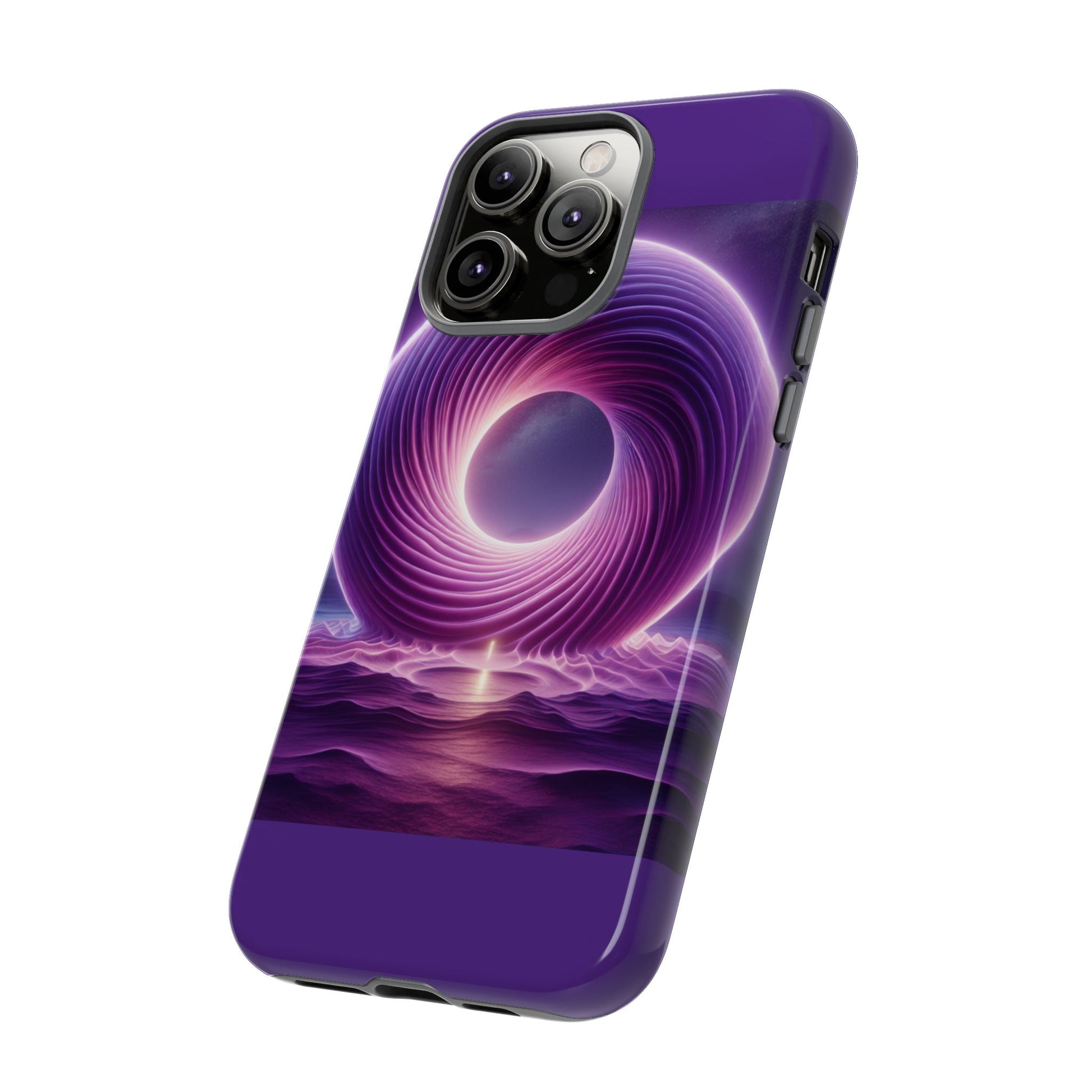 Colorful Phone Case with Swirling Design, Tough Phone Cover, Cosmic Phone Protector, Unique Gift for Tech Lovers, Stylish Smartphone Shell