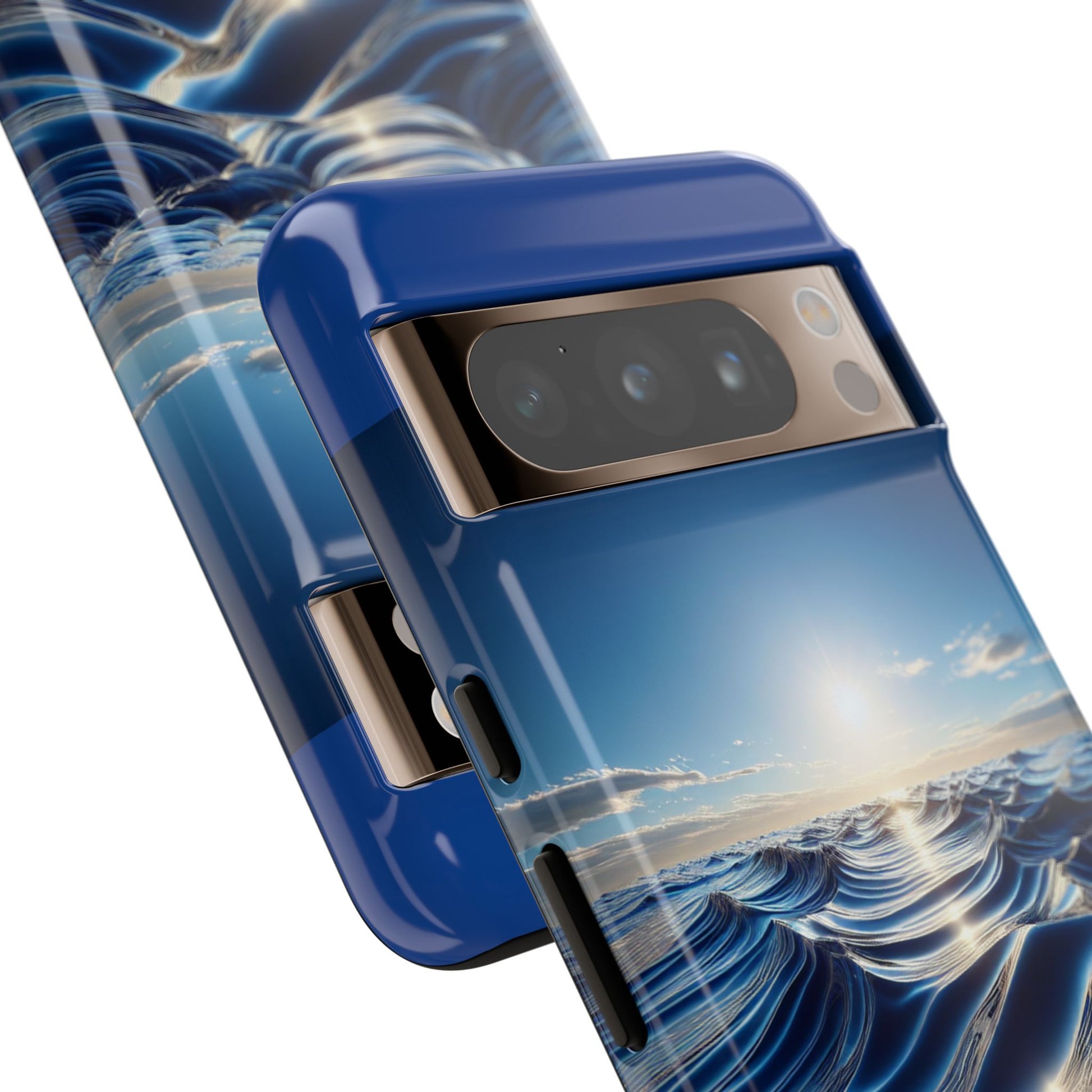Ocean Wave Phone Case, Tough Phone Cover, Stylish Cell Case, Gift for Beach Lovers, Customizable Phone Accessory