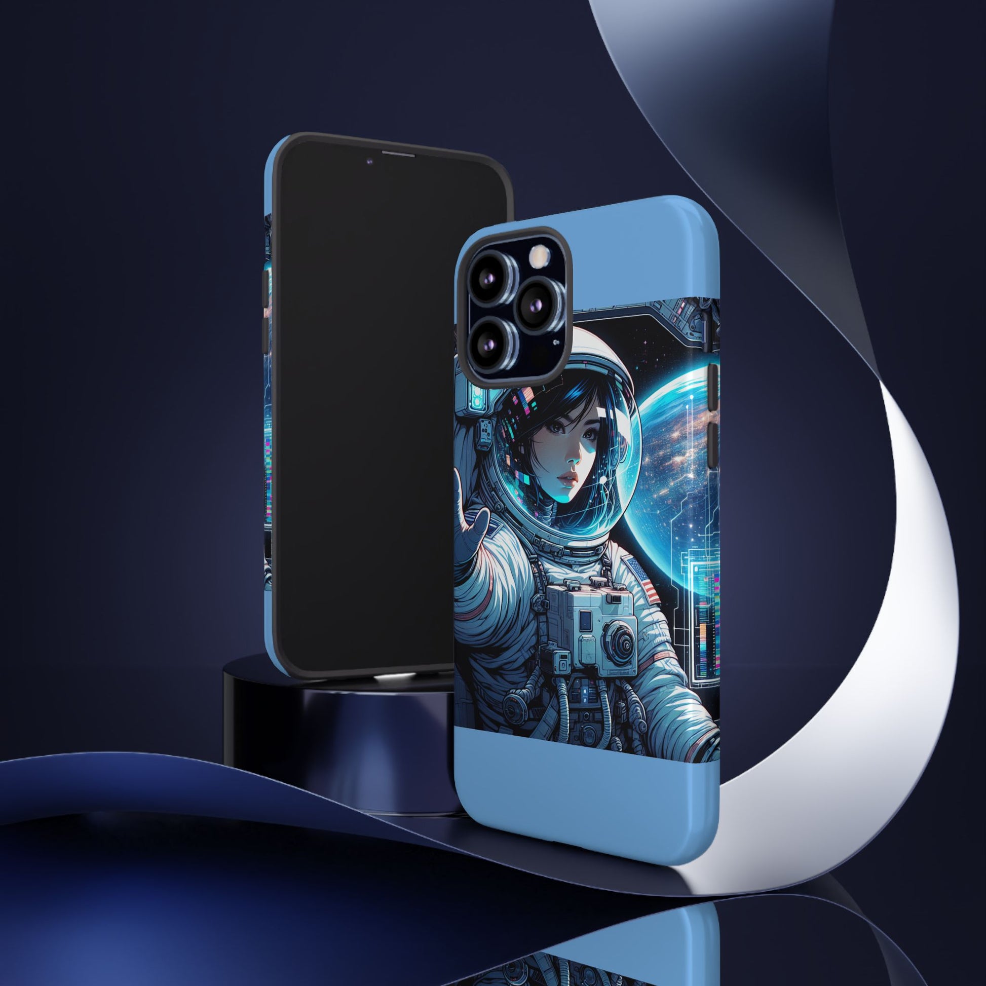 Astronaut Phone Case, Space-Themed Tough Case, Unique Gift for Science Lovers, Trendy Protection for Smartphones, Cool Tech Accessories