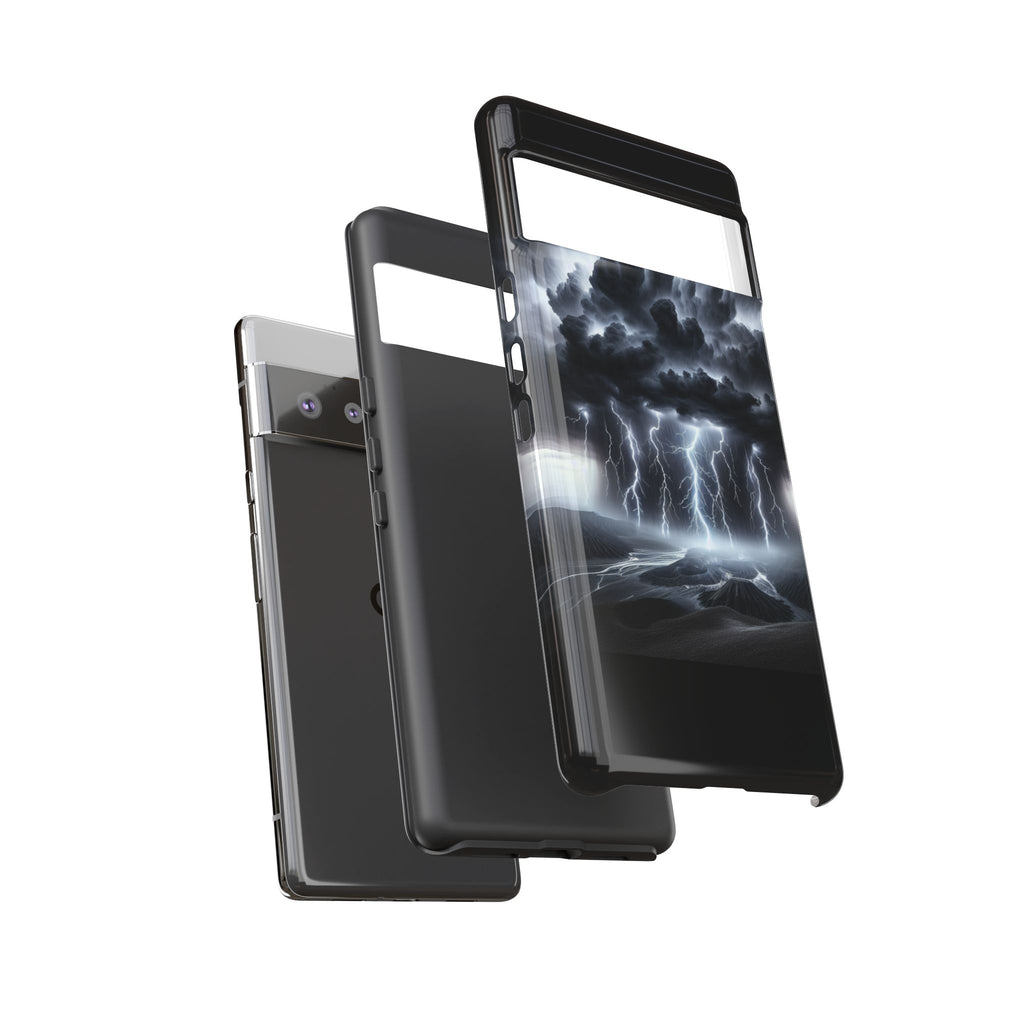 Tough Cases for the Bold: Stormy Thunder Phone Case, Lightning Protection, Durable Cover for Adventurers, Unique Gift for Nature [...]