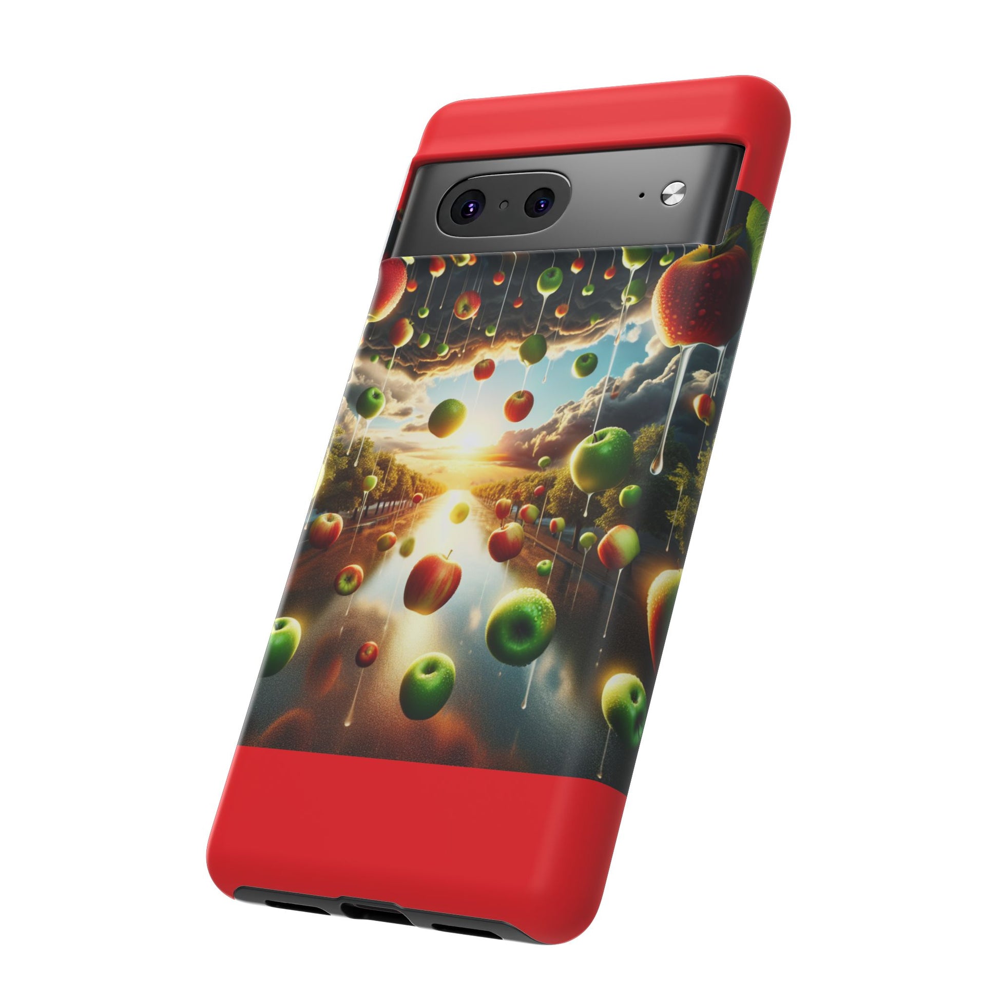 Vibrant Phone Case with Artistic Apple Design, Unique Gift for Art Lovers, Trendy Accessory for Any Occasion, Stylish Smartphone Cover
